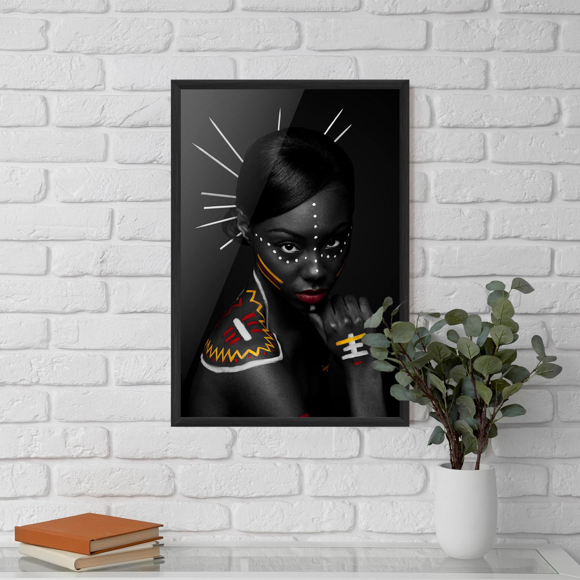 Gerahmte Poster Tribal Beauty mockup 5