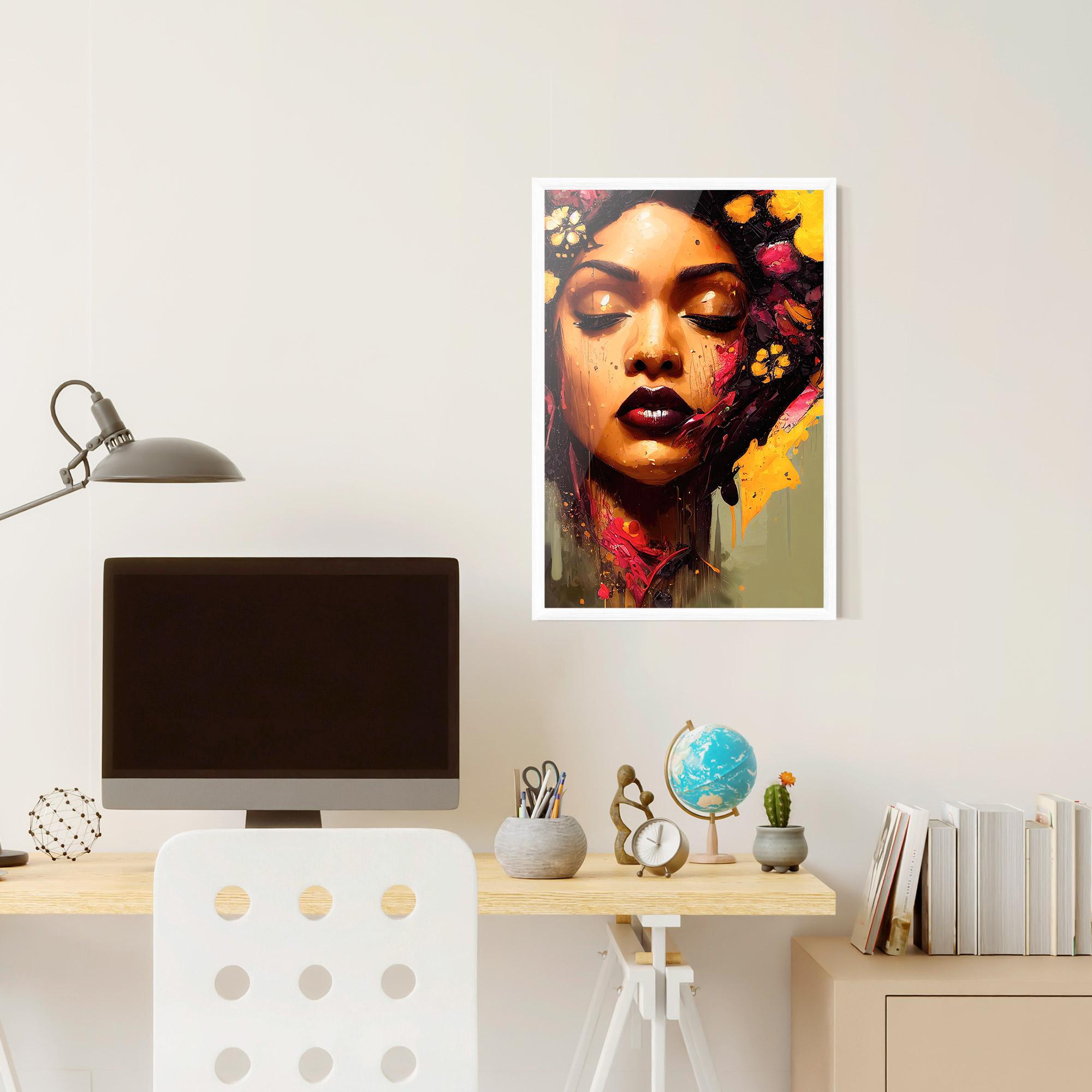 Gerahmte Poster Ebony Woman mockup 6