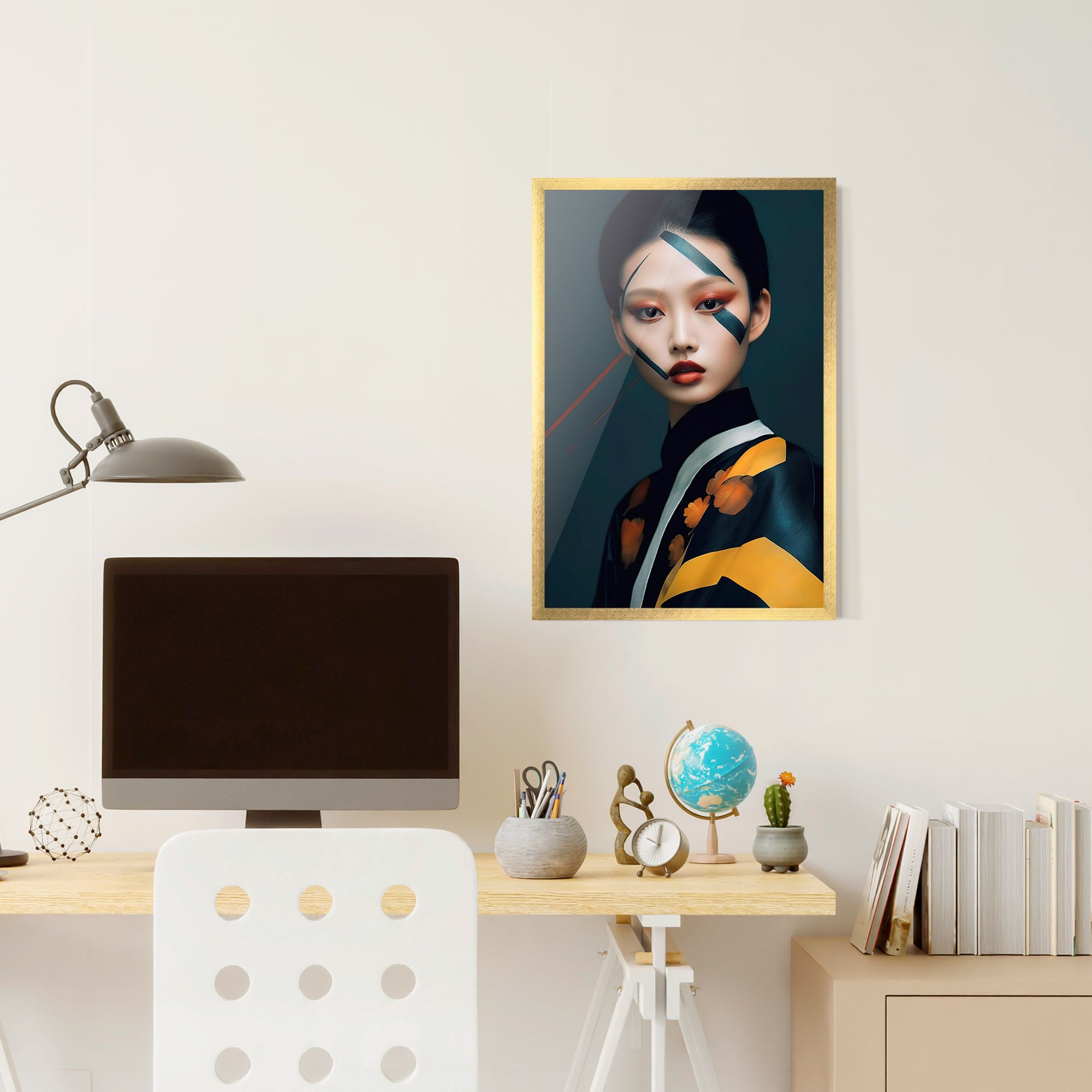 Asian Painted Woman mockup 6