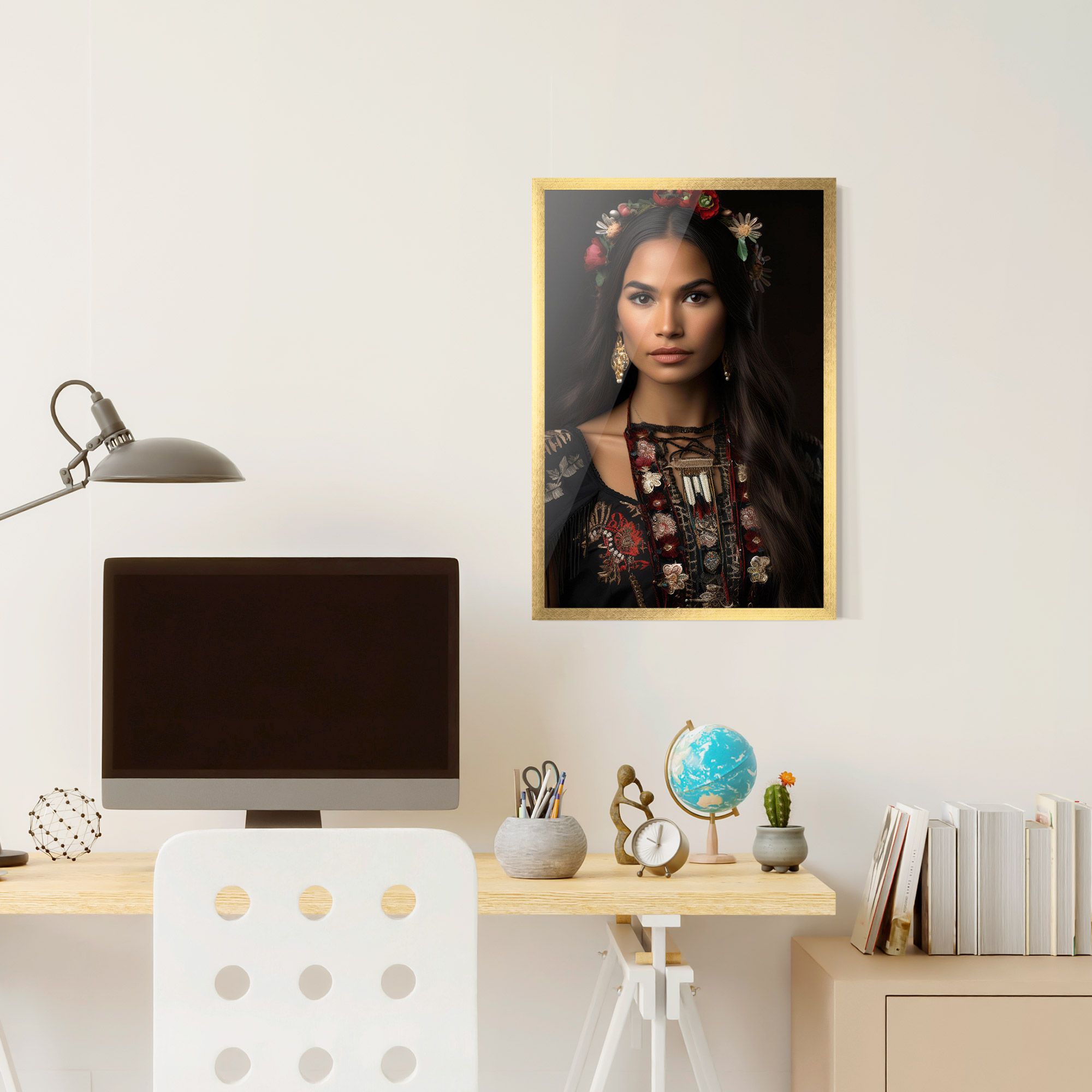 Native American Long Hair mockup 6