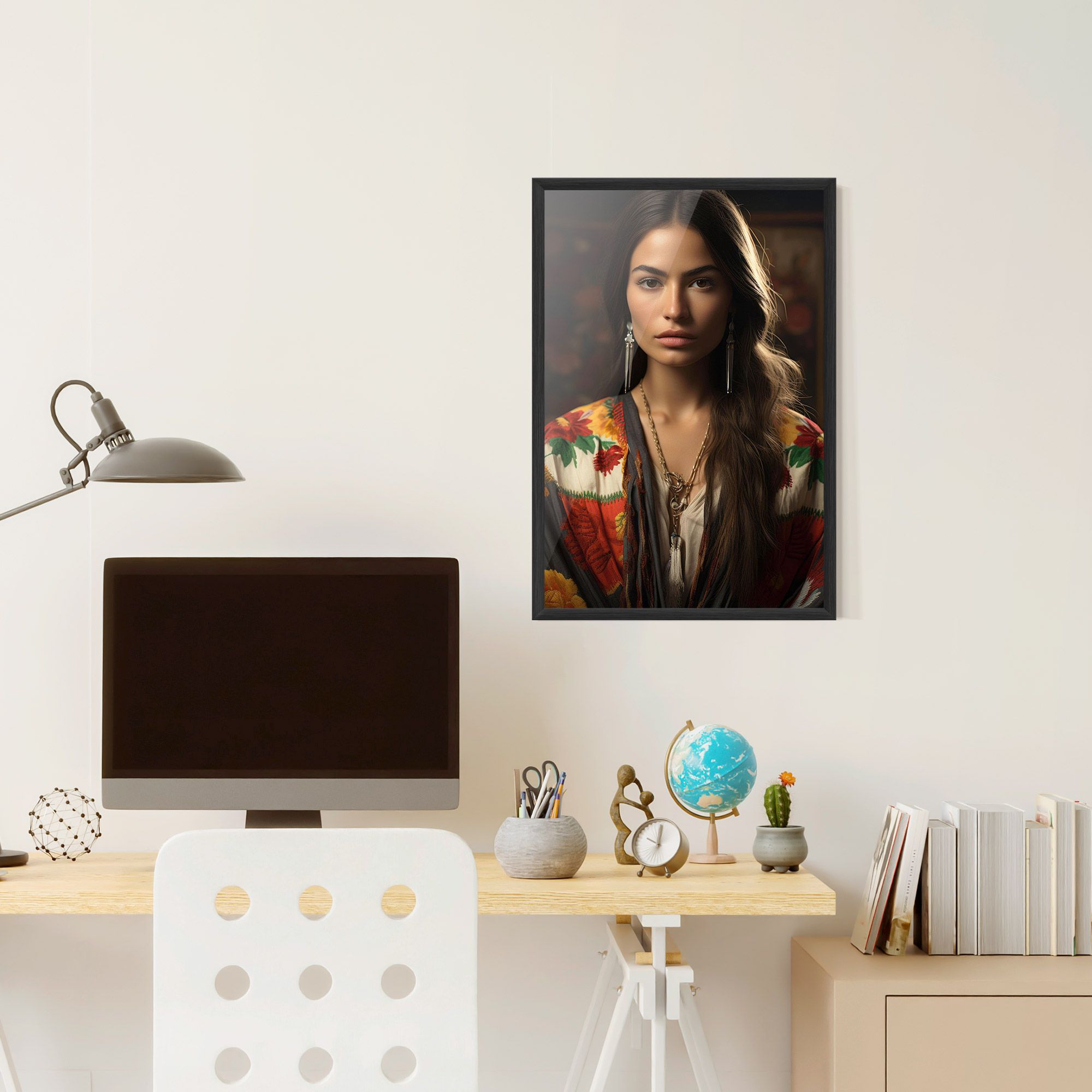 Colorful Shawl mockup 6