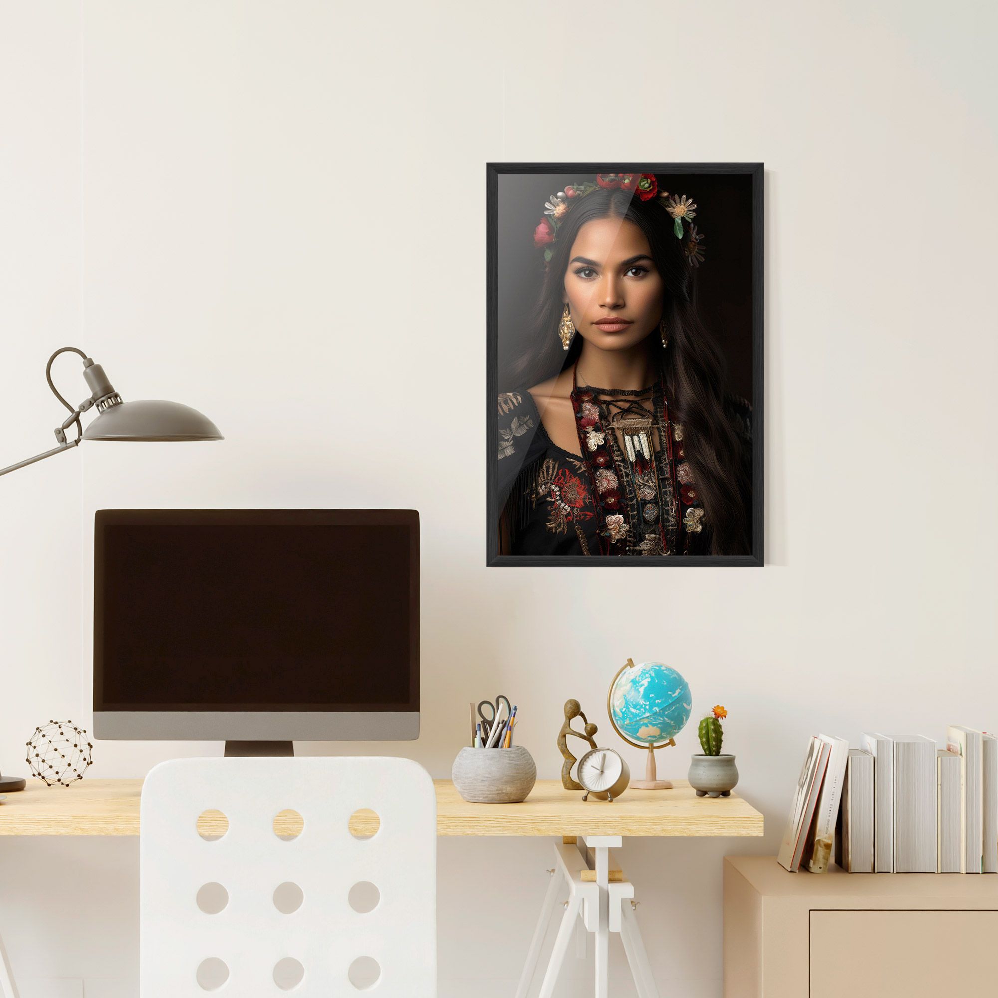 Native American Long Hair mockup 6