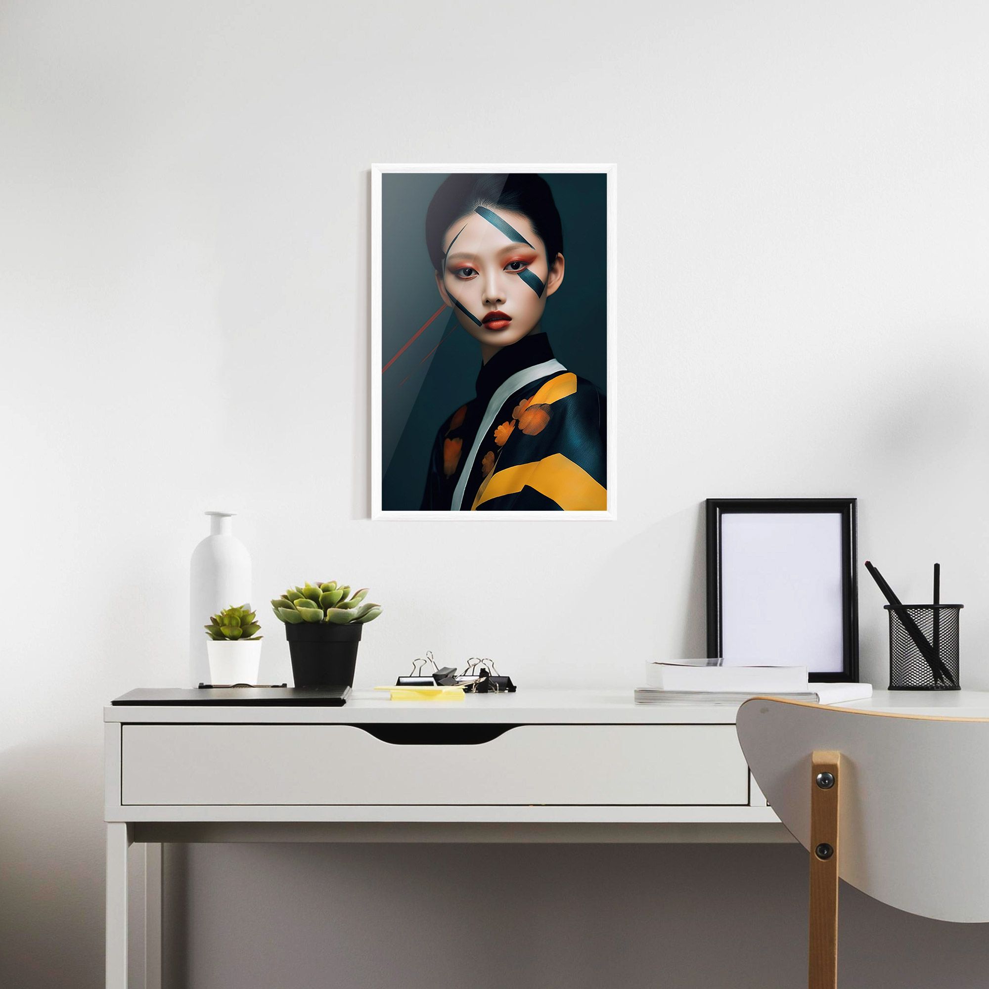 Asian Painted Woman mockup 7