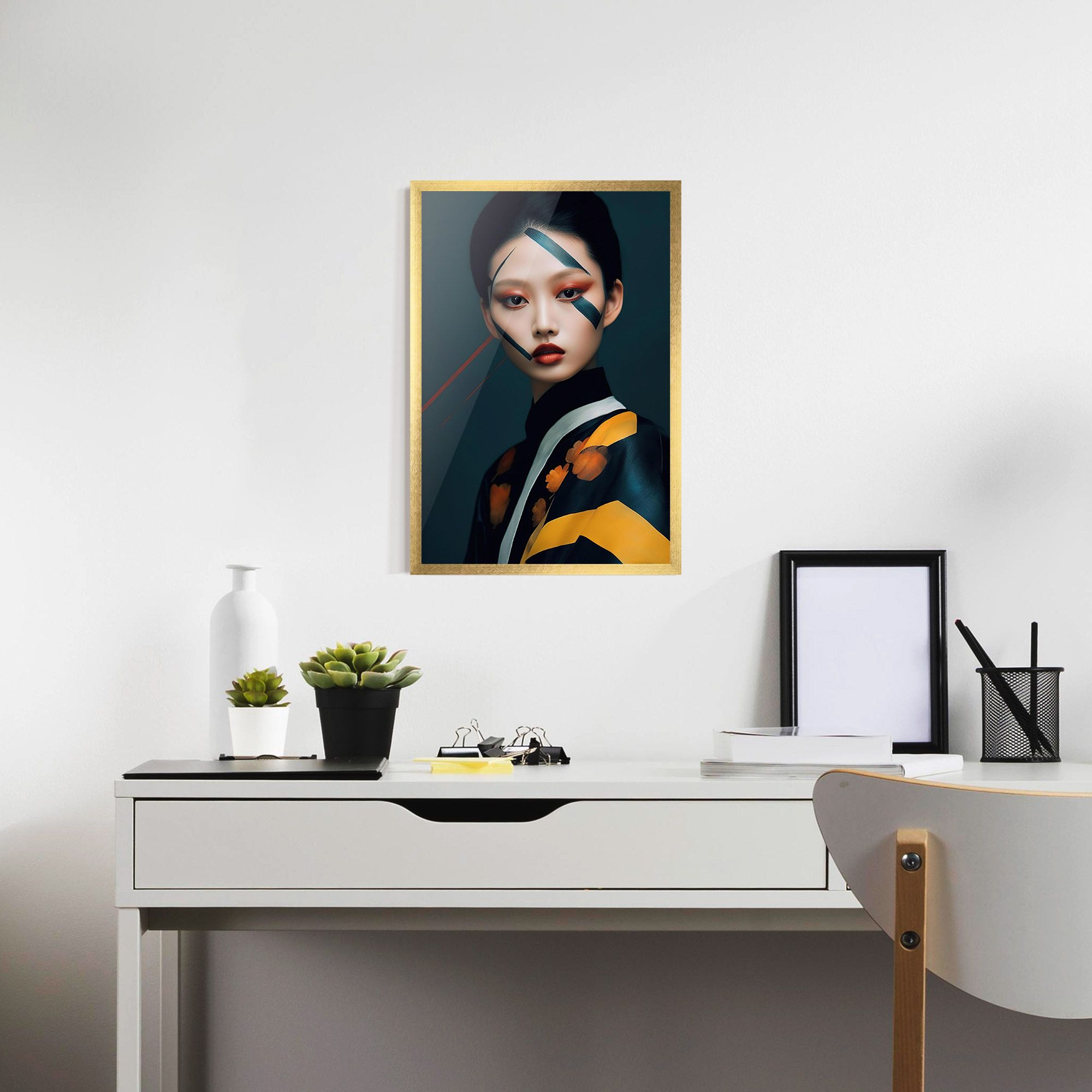 Asian Painted Woman mockup 7