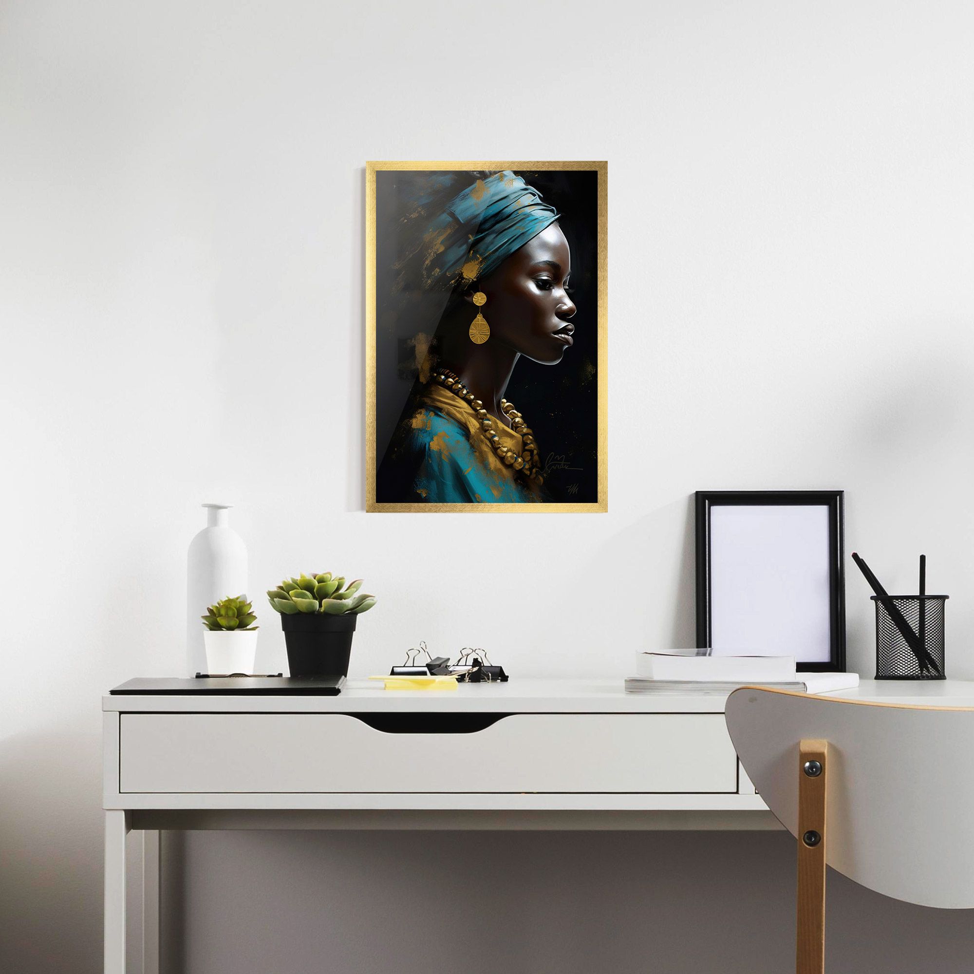 Blue Turban mockup 7