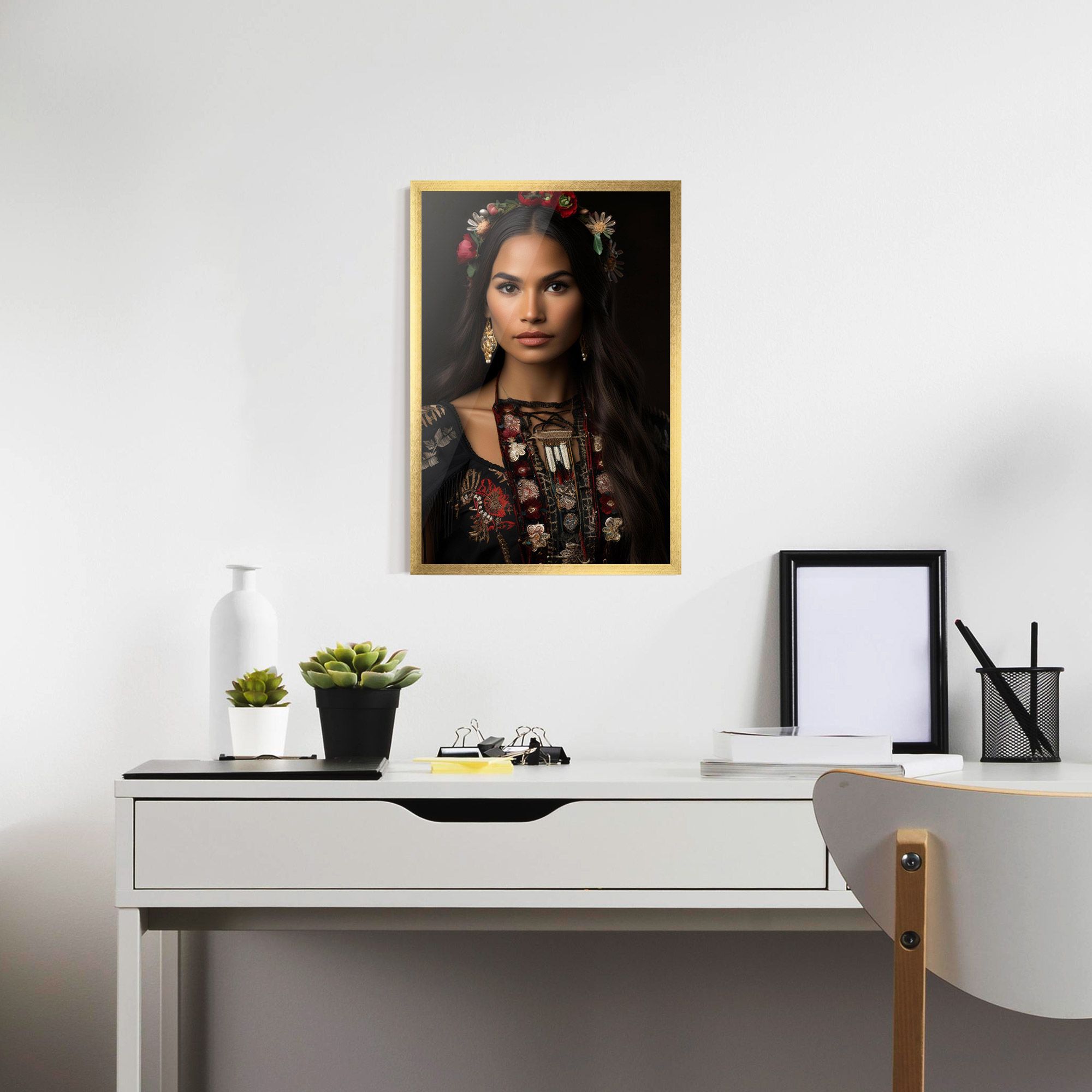 Native American Long Hair mockup 7
