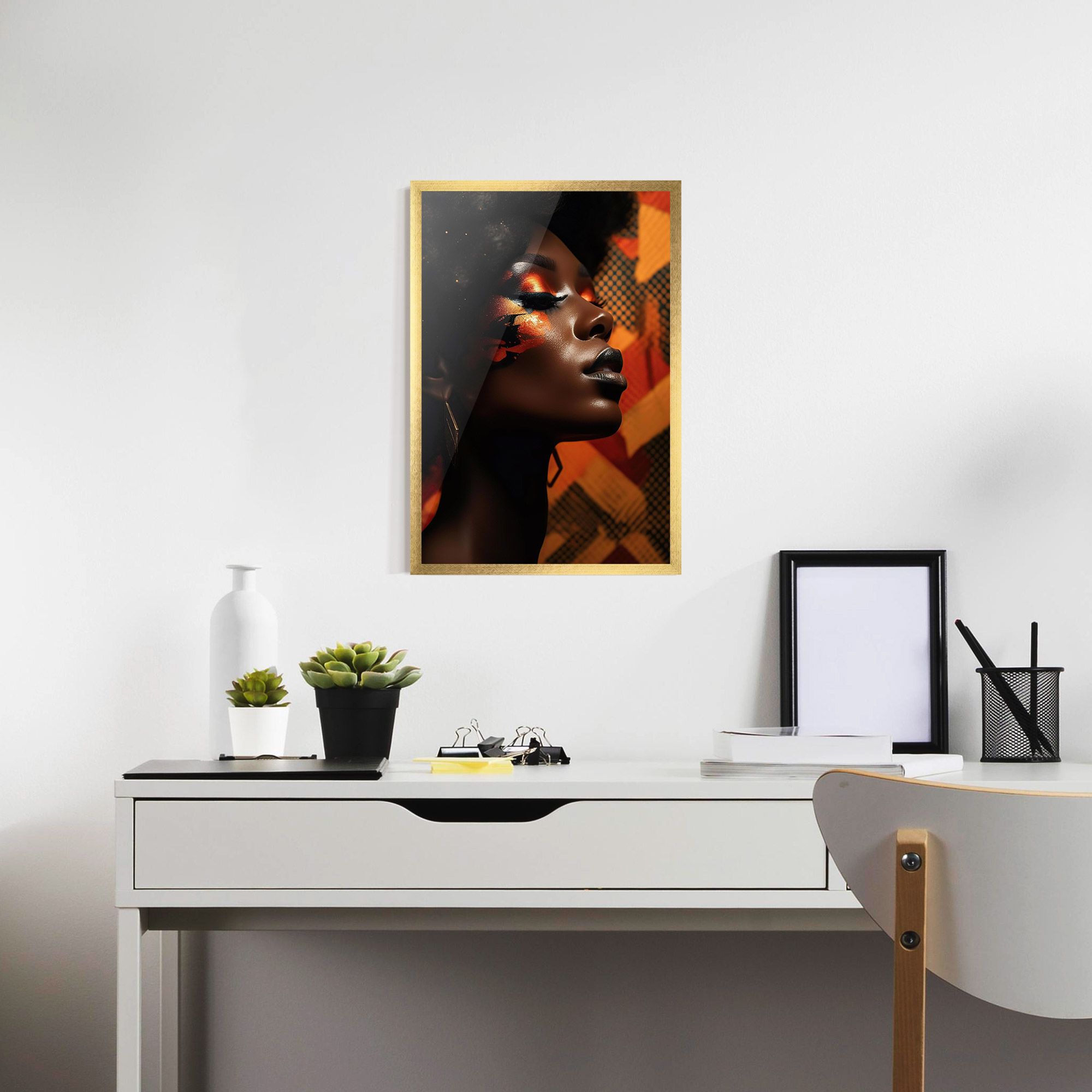 Orange African Makeup mockup 7