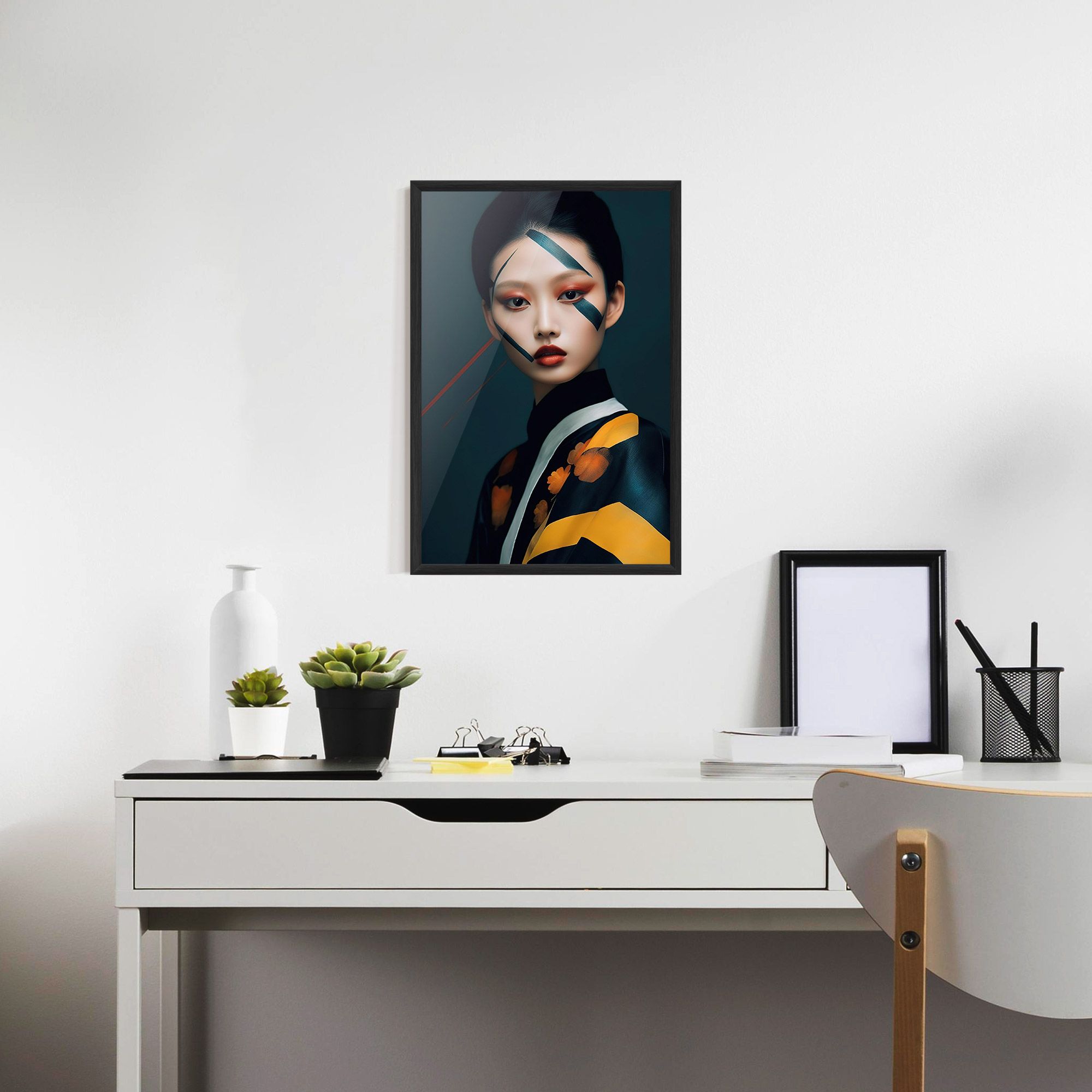 Asian Painted Woman mockup 7
