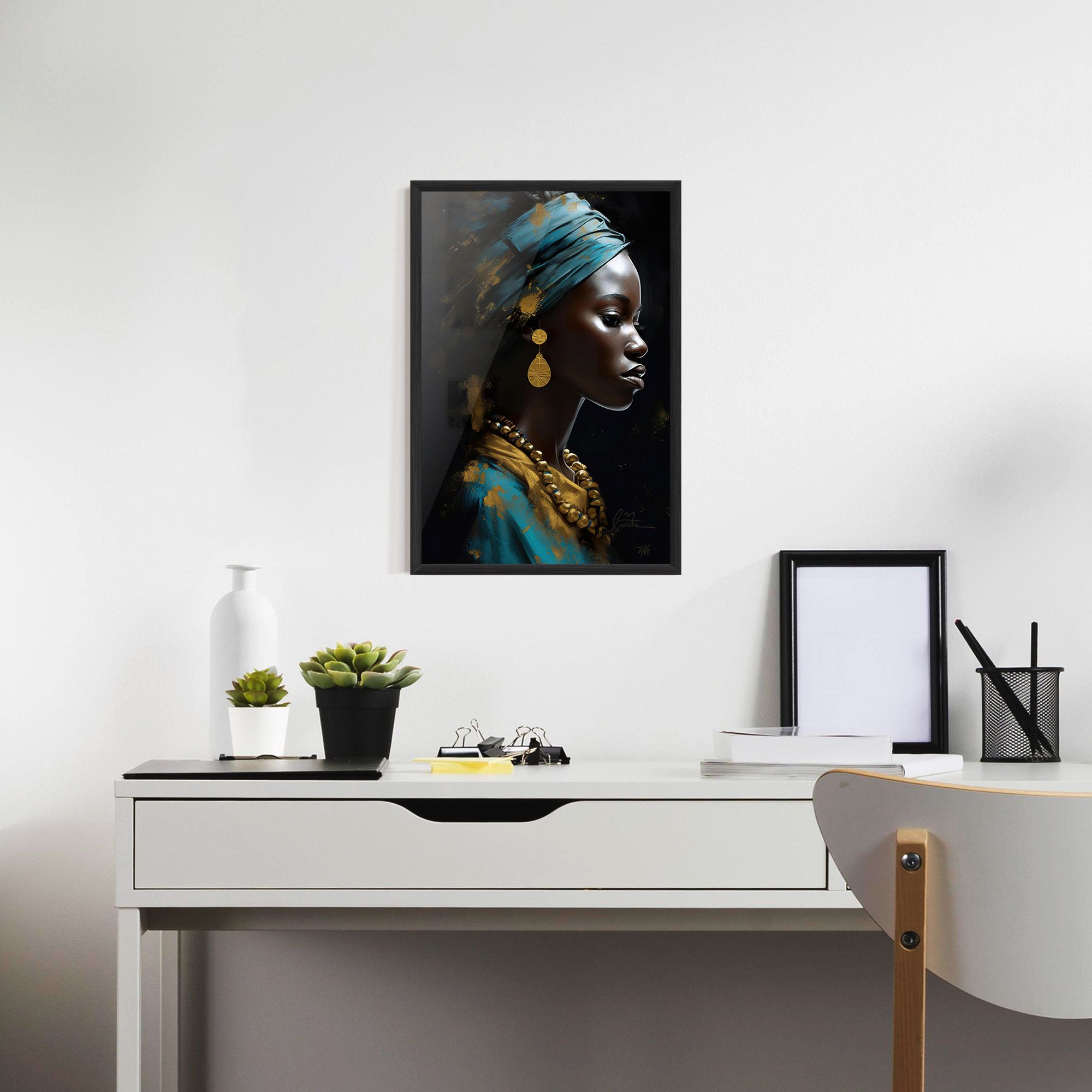 Blue Turban mockup 7