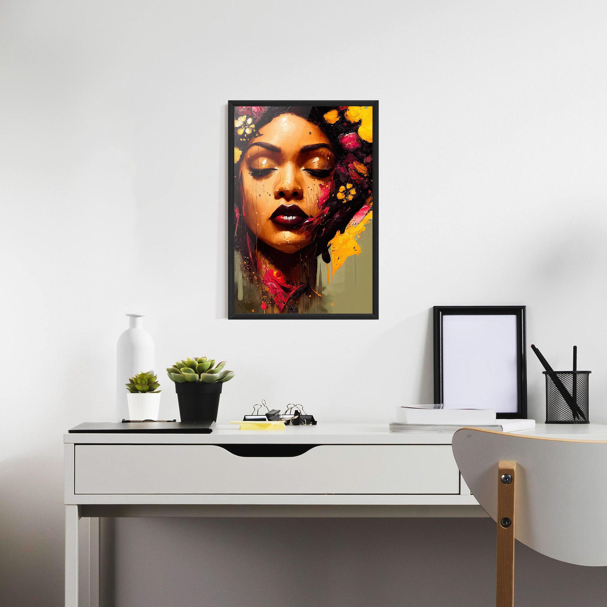 Gerahmte Poster Ebony Woman mockup 7