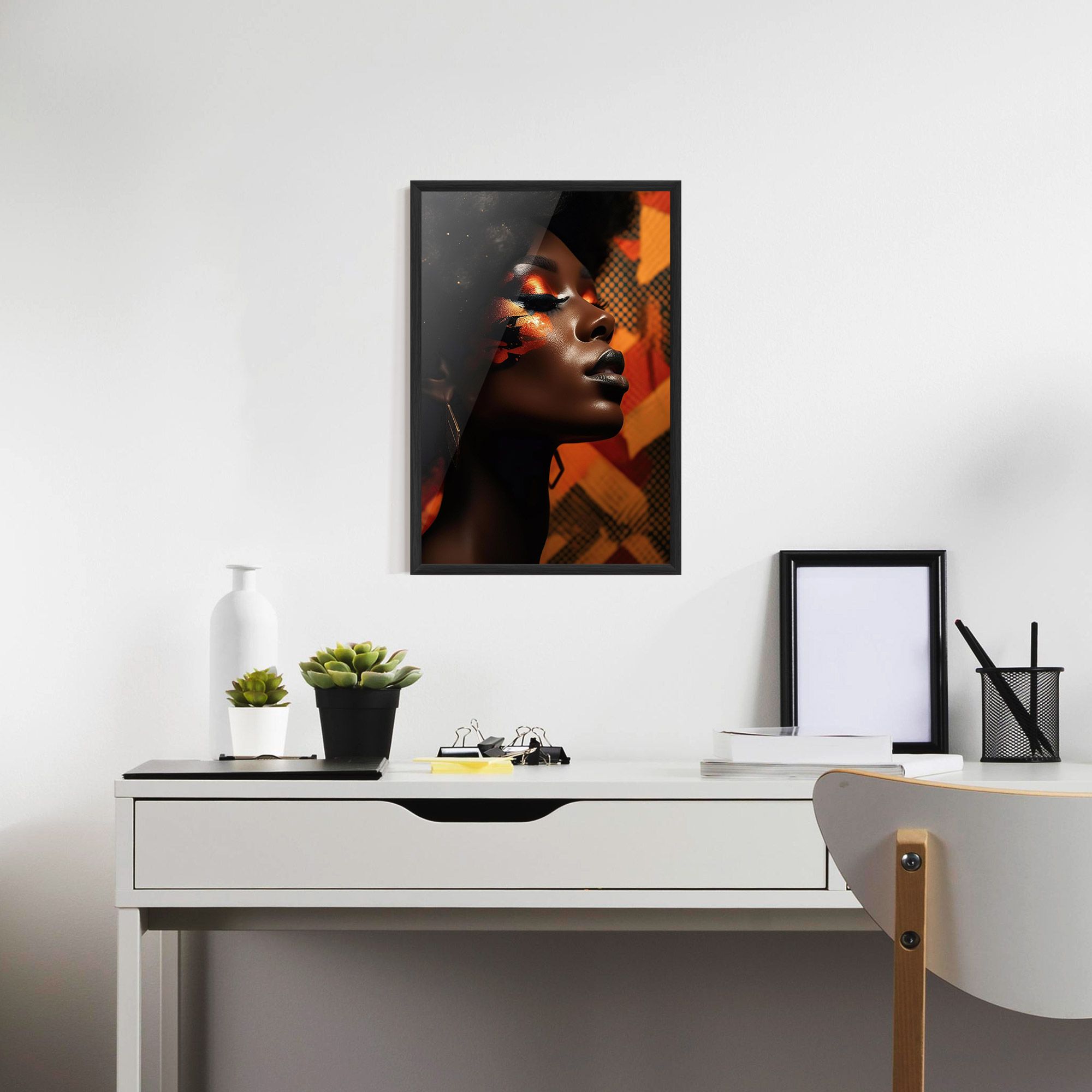 Orange African Makeup mockup 7