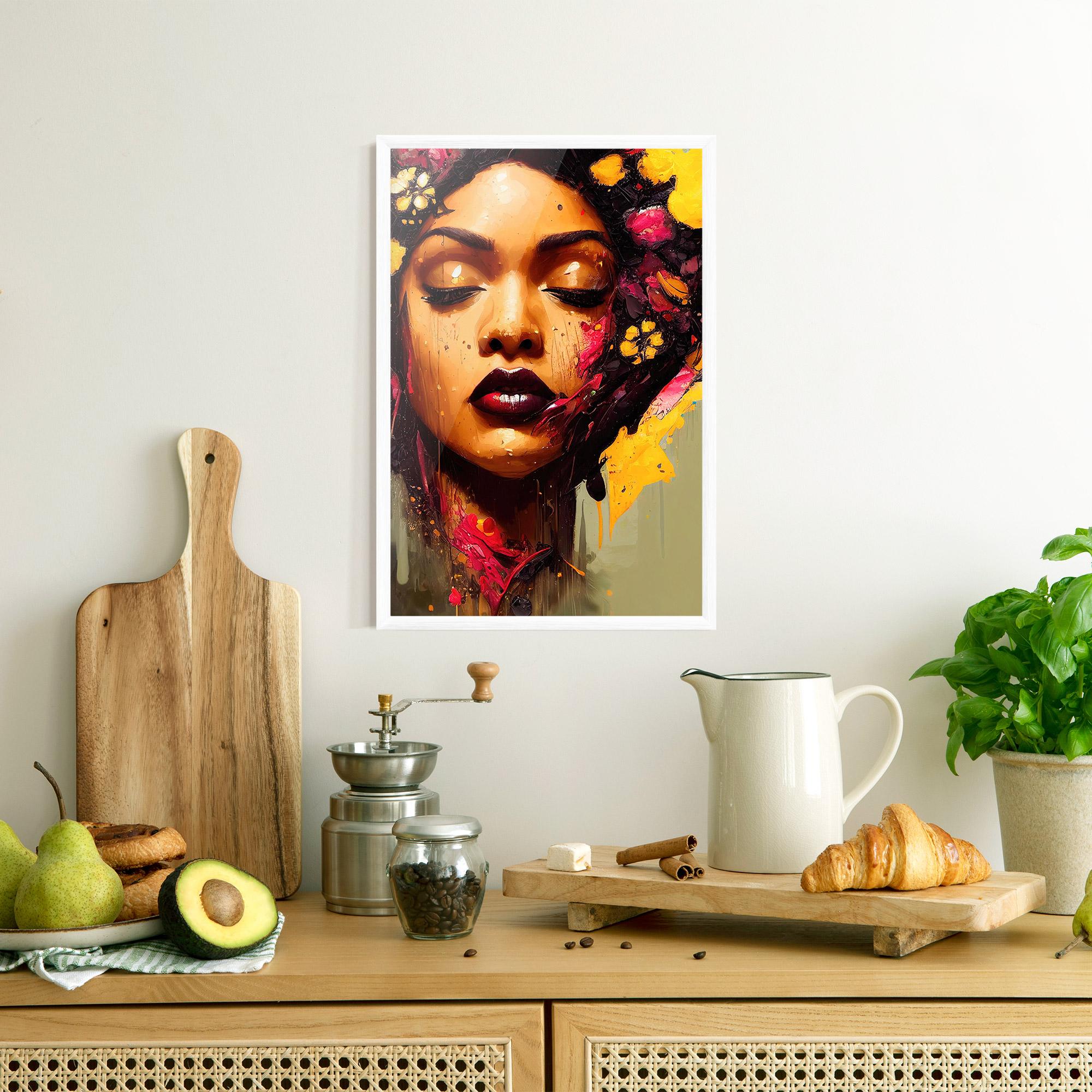 Gerahmte Poster Ebony Woman mockup 8