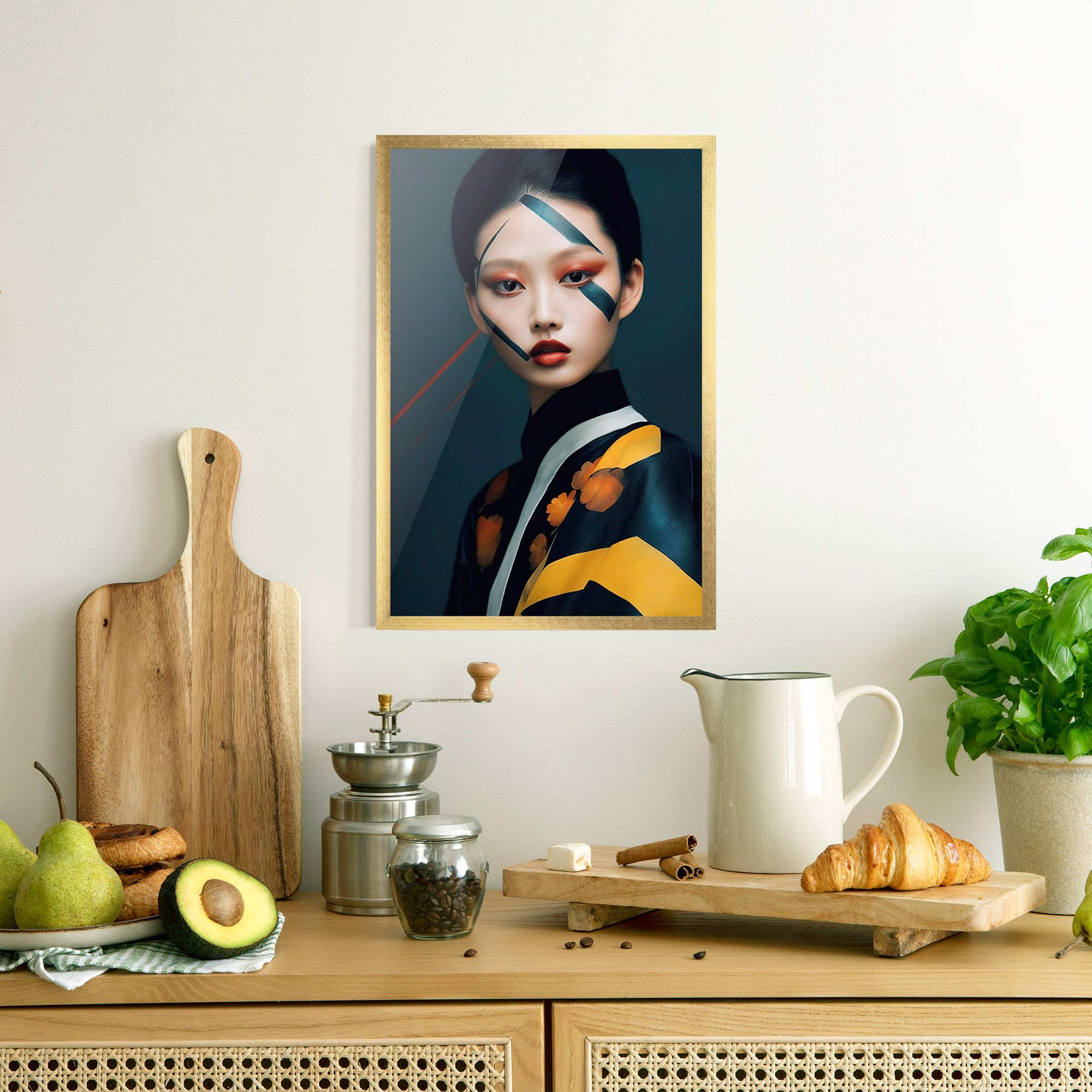 Asian Painted Woman mockup 8