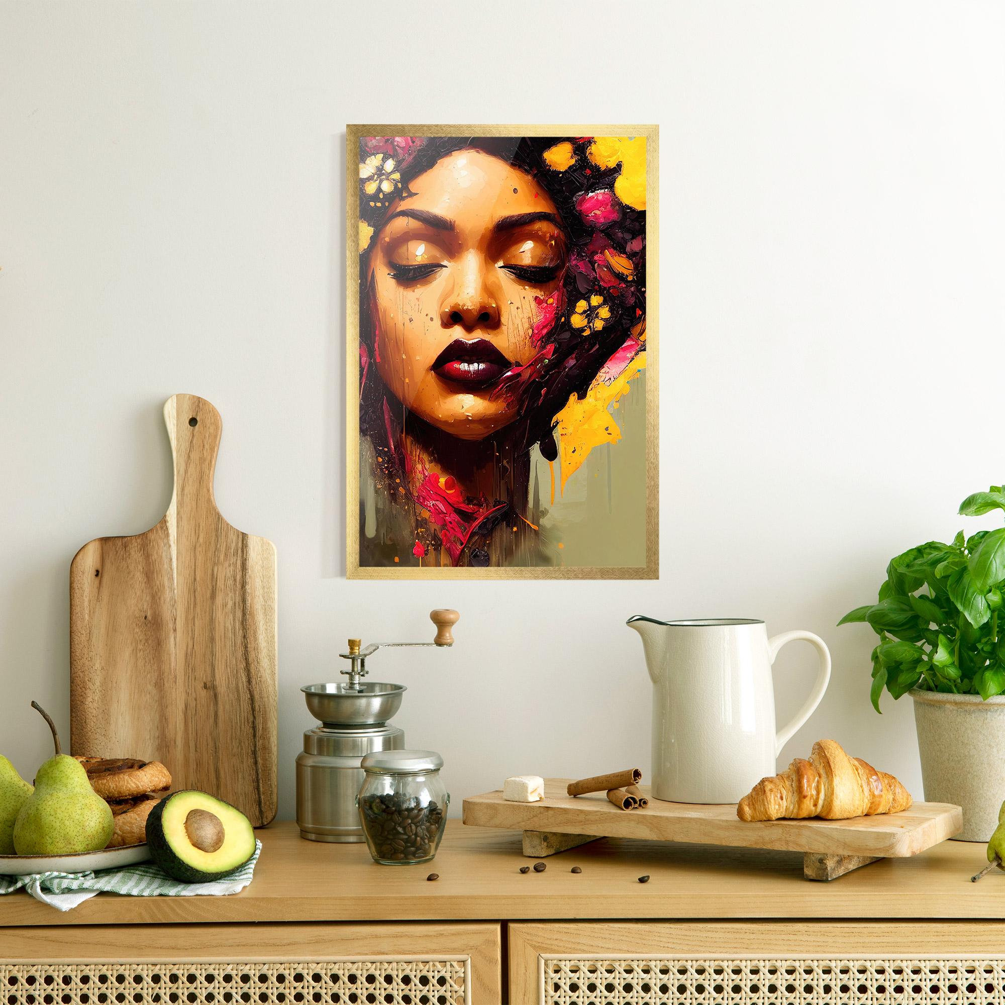 Gerahmte Poster Ebony Woman mockup 8