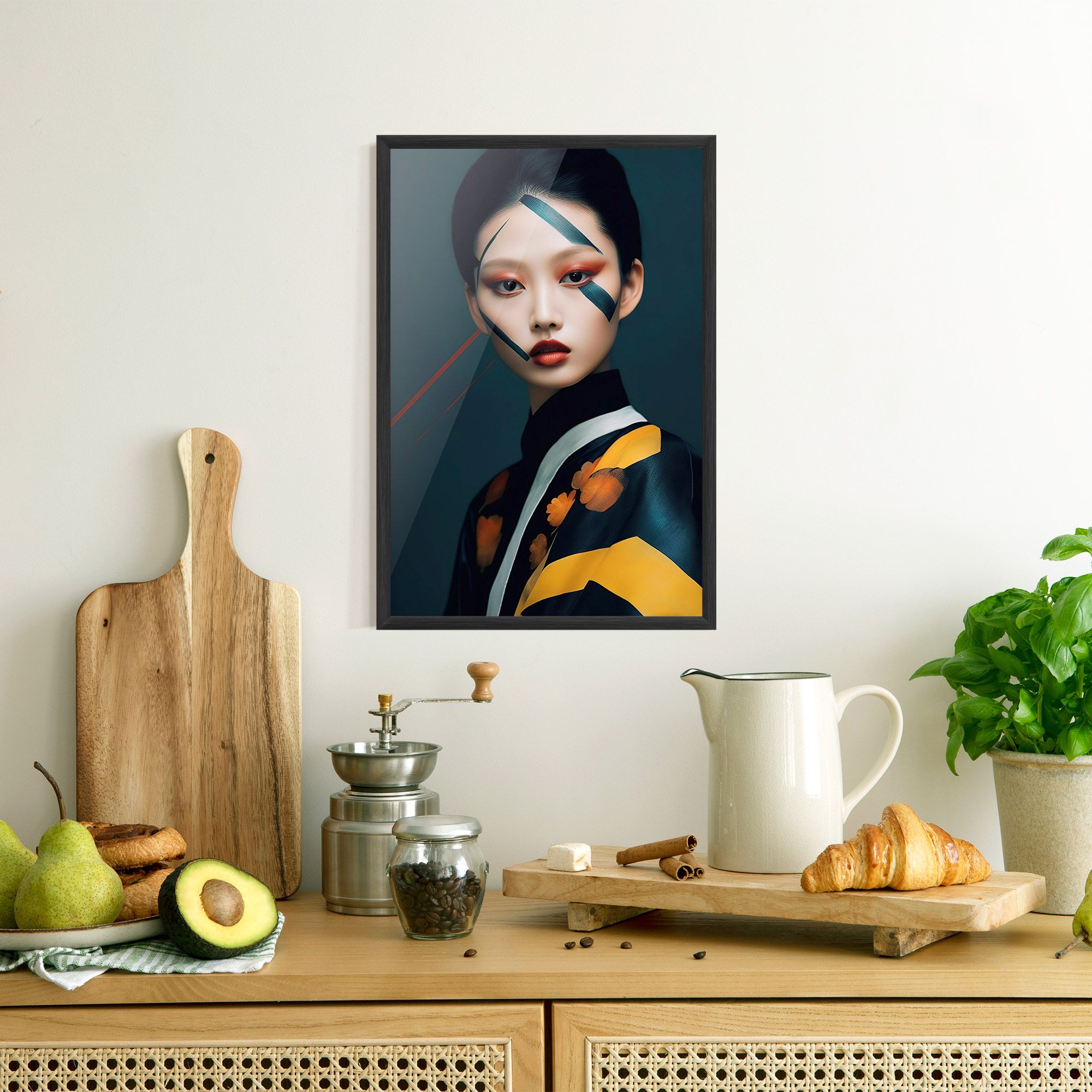 Asian Painted Woman mockup 8