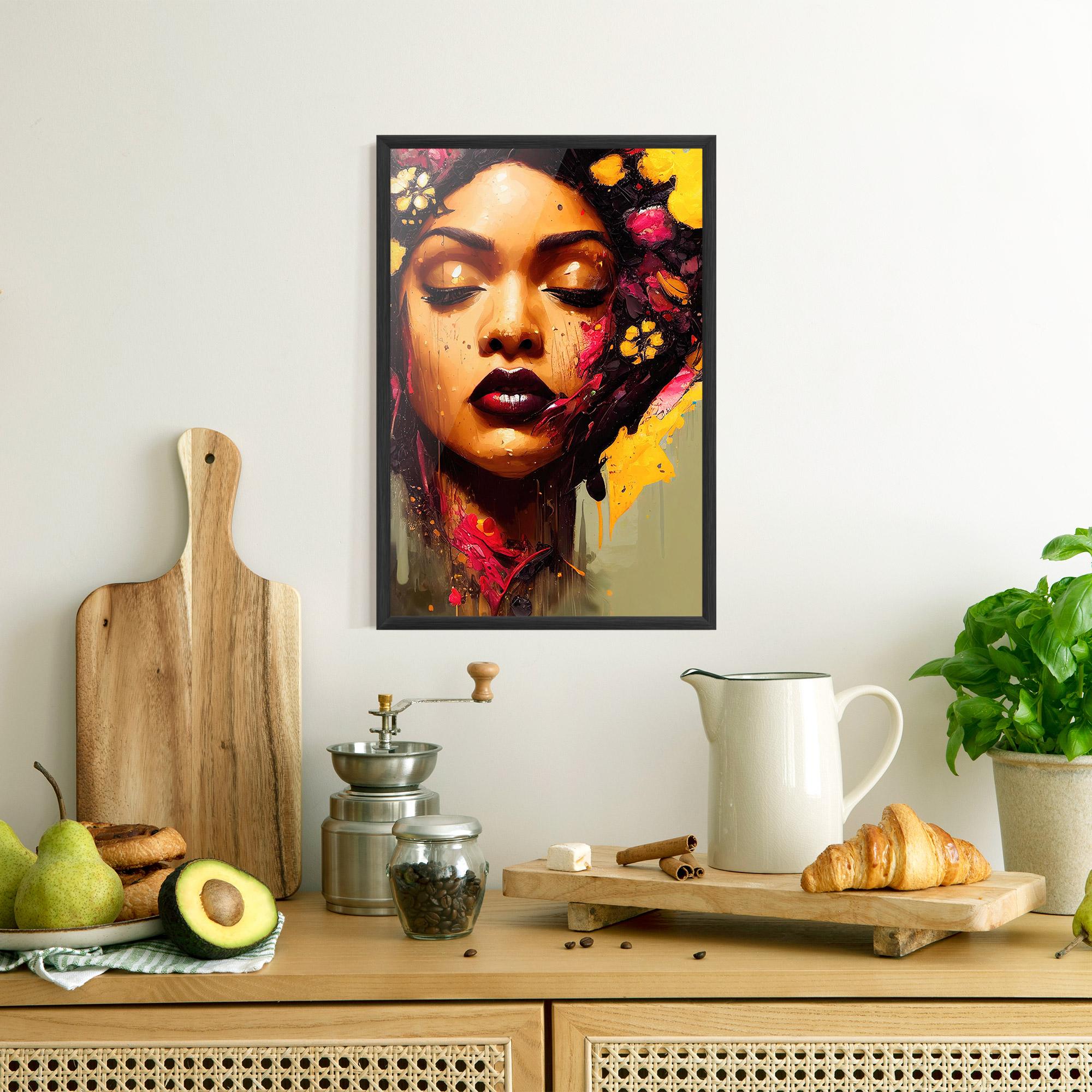 Gerahmte Poster Ebony Woman mockup 8