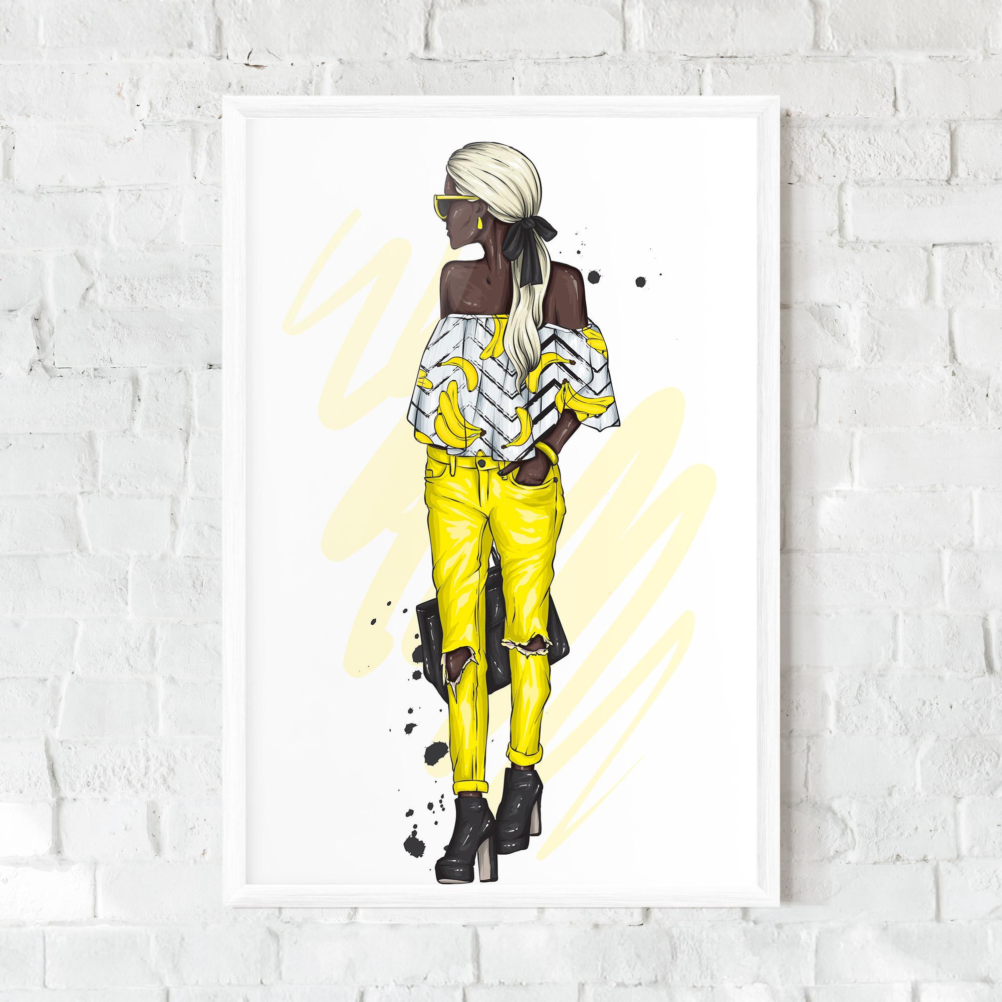 Gerahmte Poster Banana Blouse mockup 0