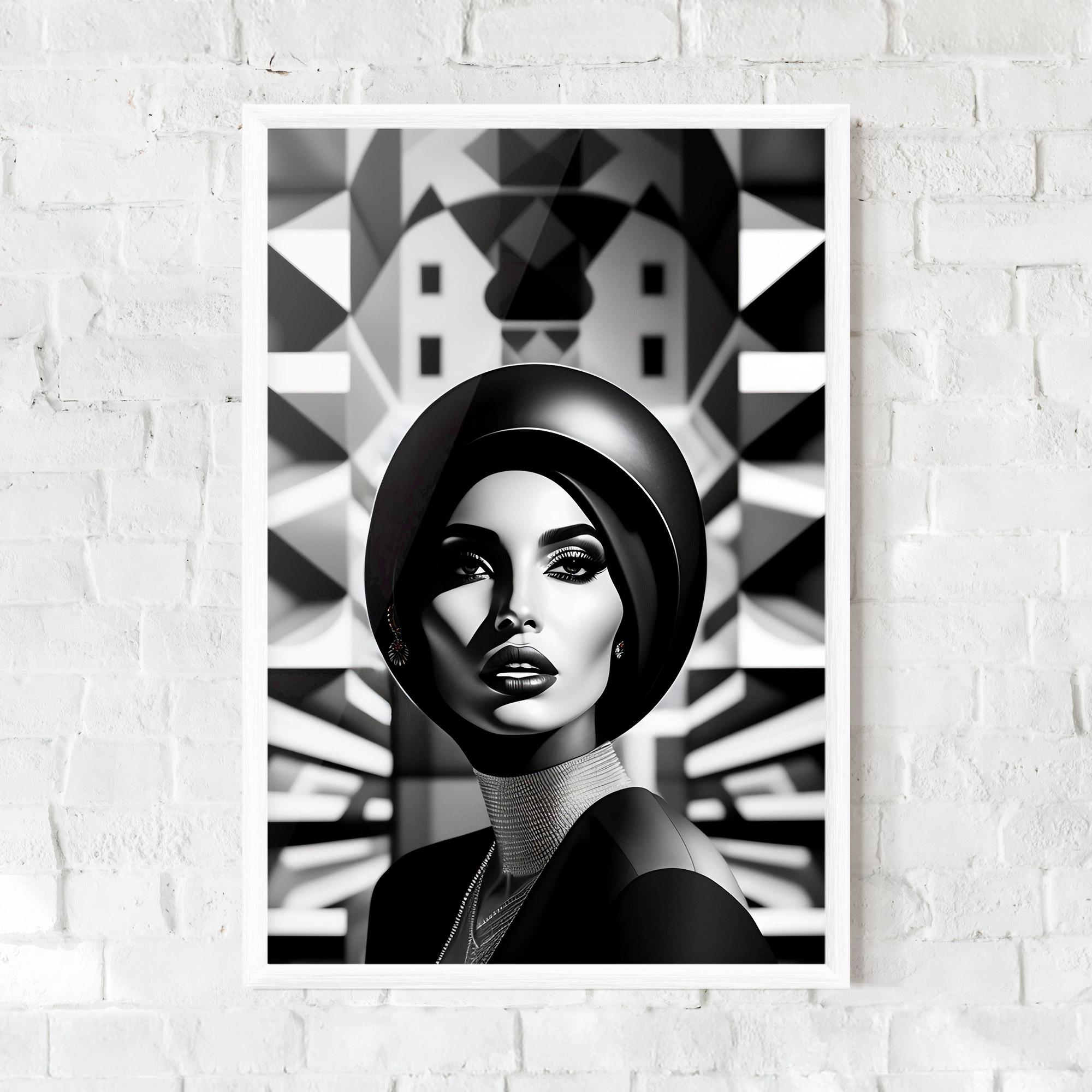 Gerahmte Poster Big Black Hat mockup 0