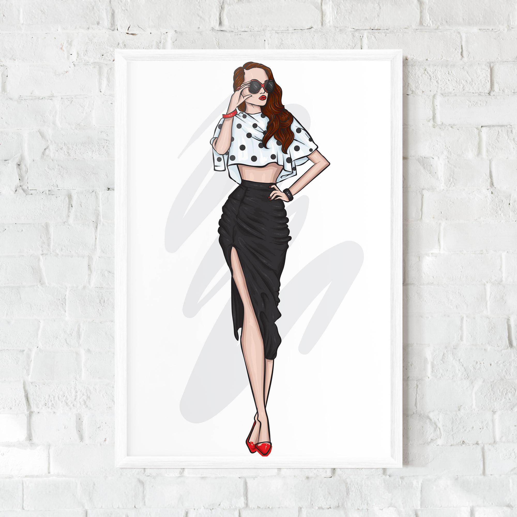 Gerahmte Poster Black Skirt Diva mockup 0