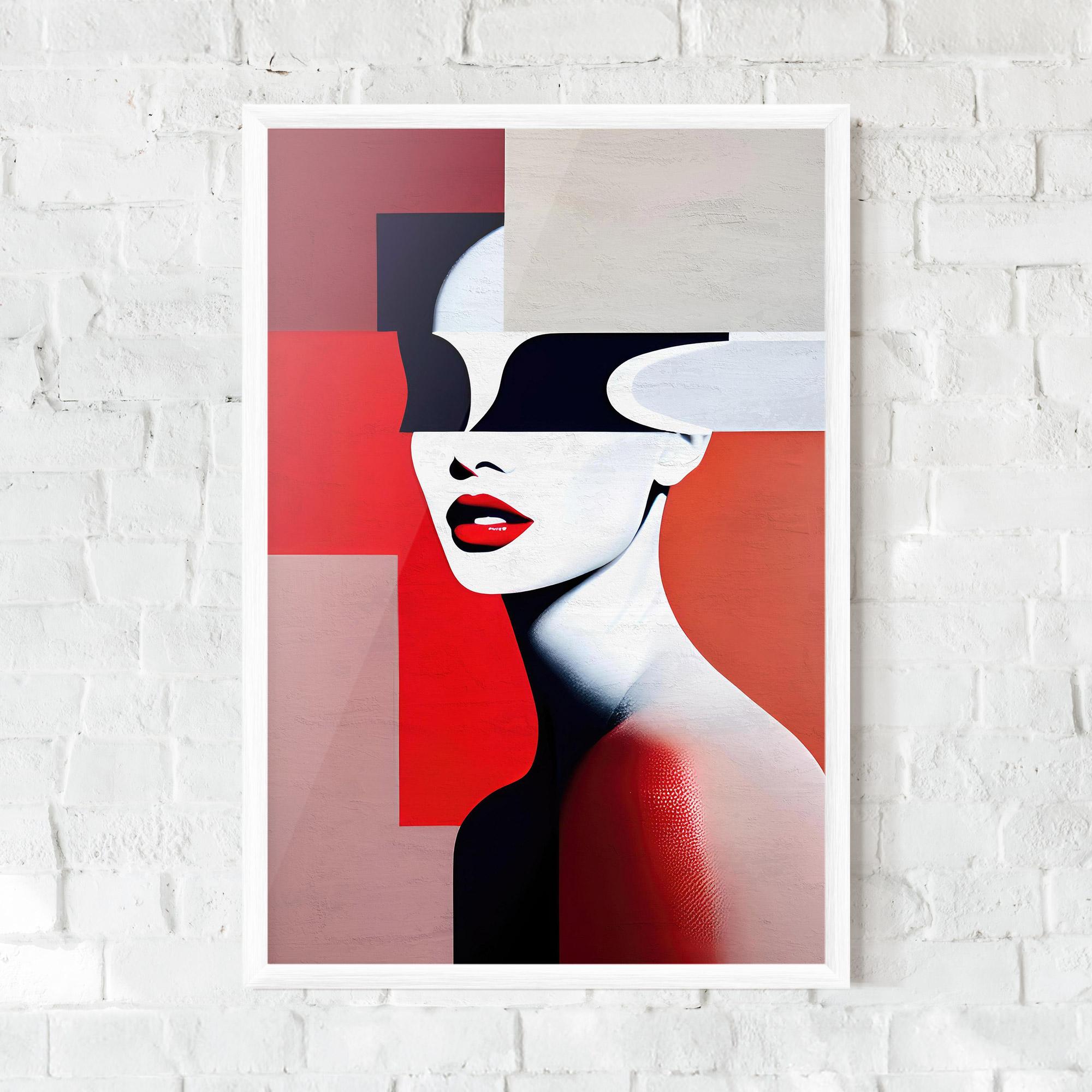 Gerahmte Poster Interesting Woman Art mockup 0