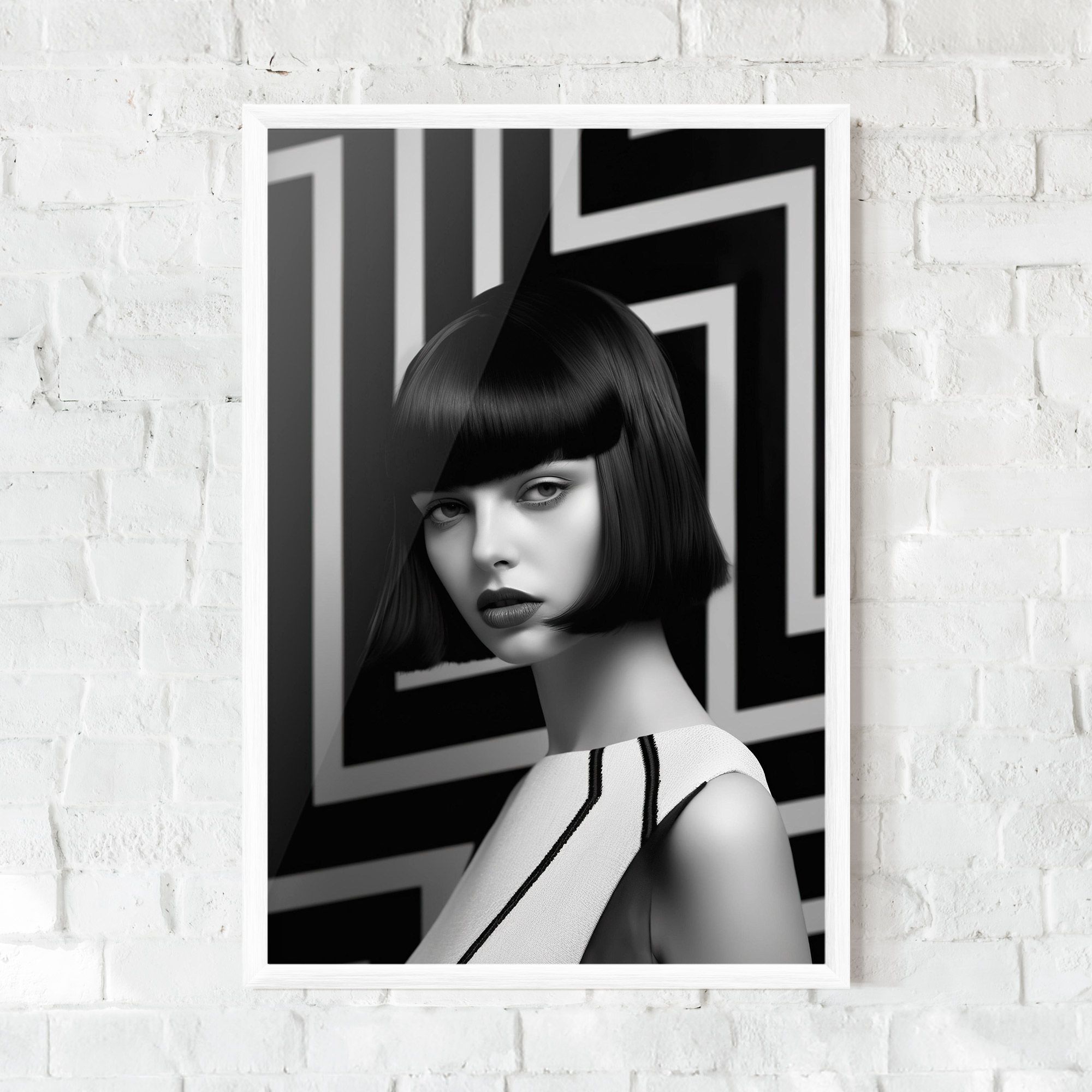 Woman Abstract Art mockup 0