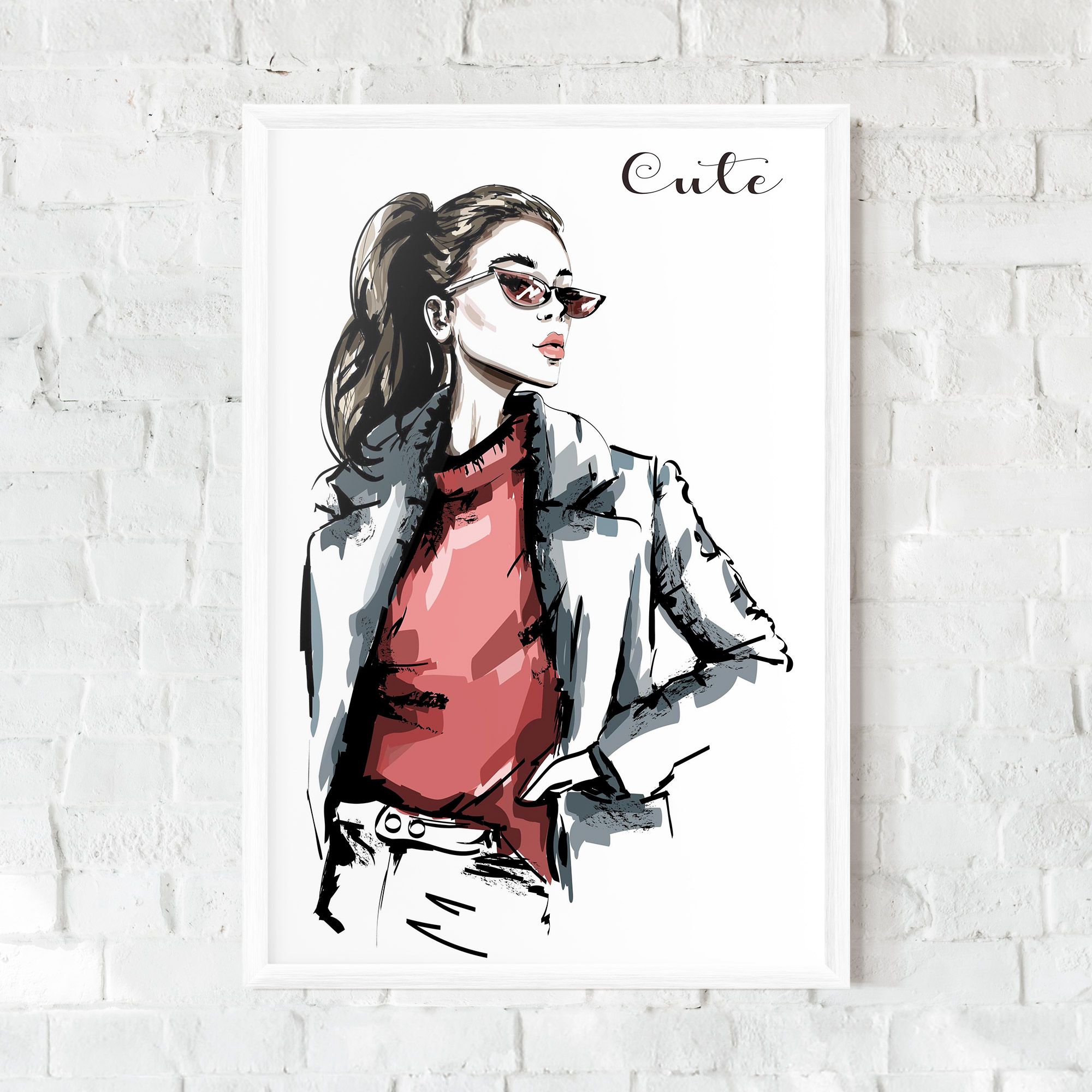 Woman Feeling Cute mockup 0