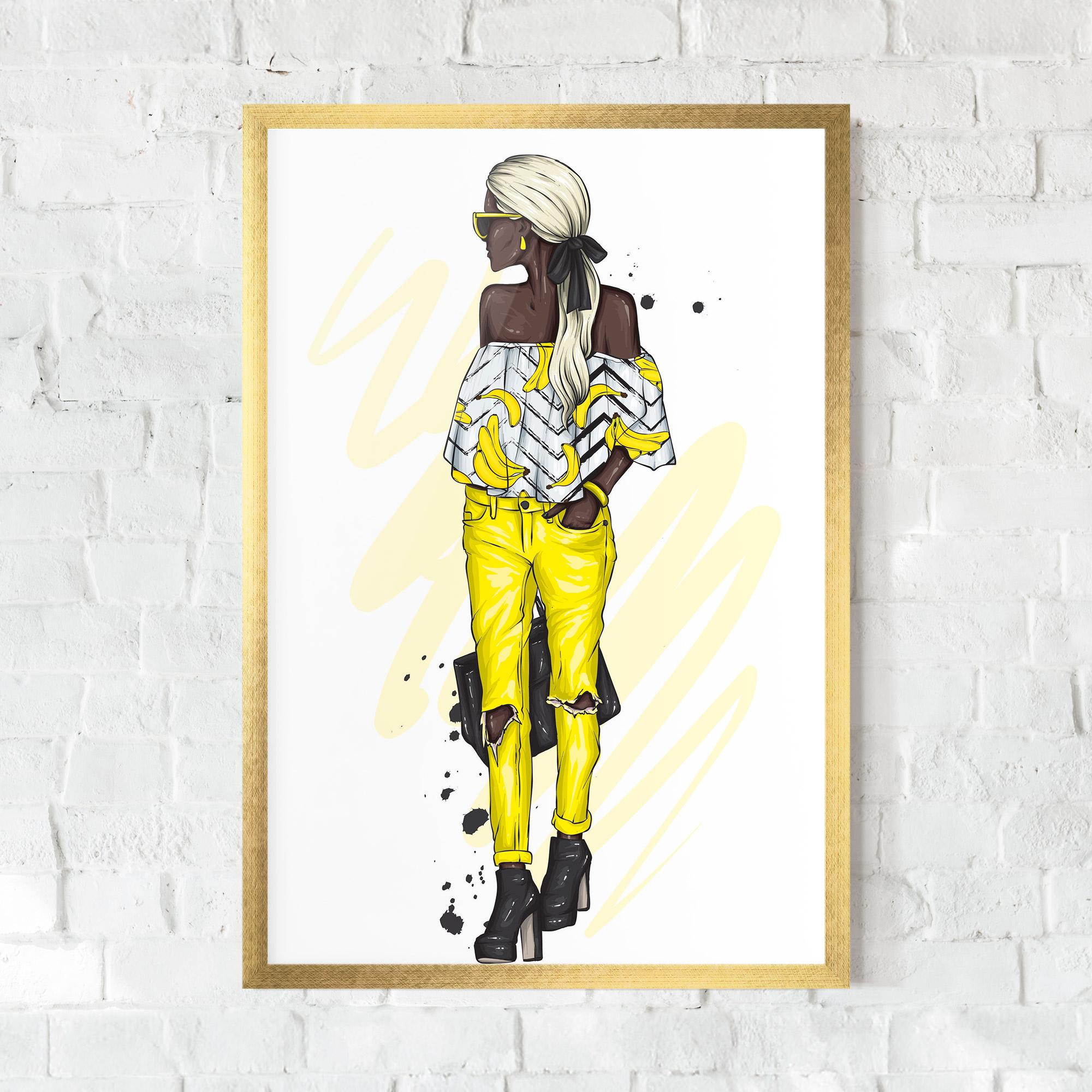 Gerahmte Poster Banana Blouse mockup 0