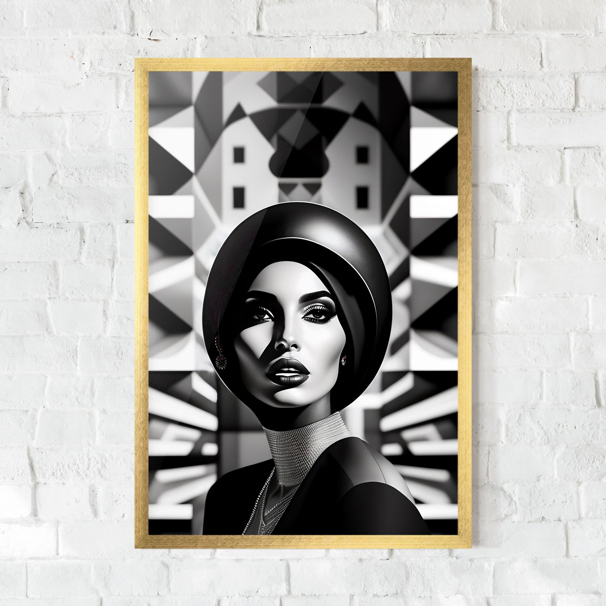 Gerahmte Poster Big Black Hat mockup 0