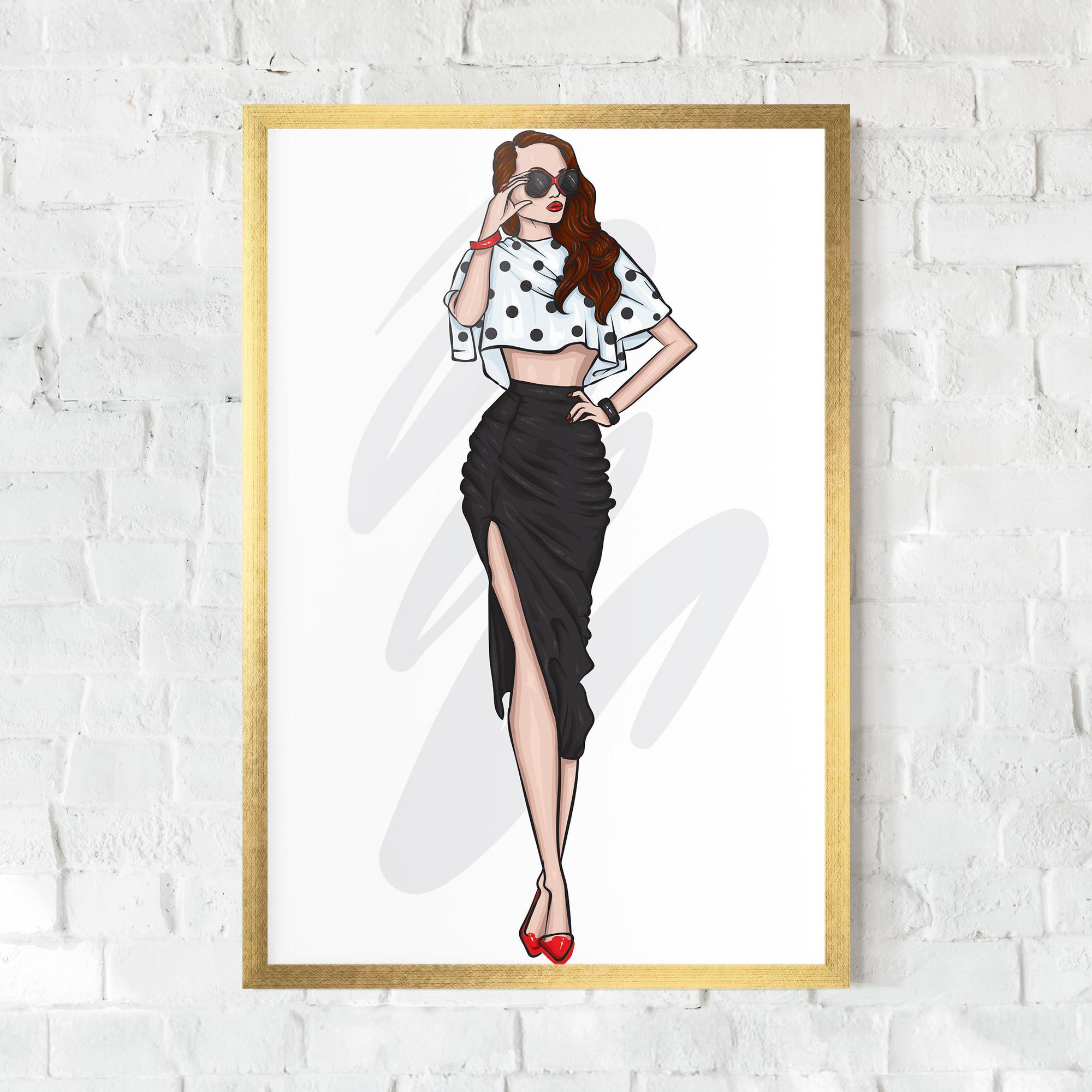 Gerahmte Poster Black Skirt Diva mockup 0