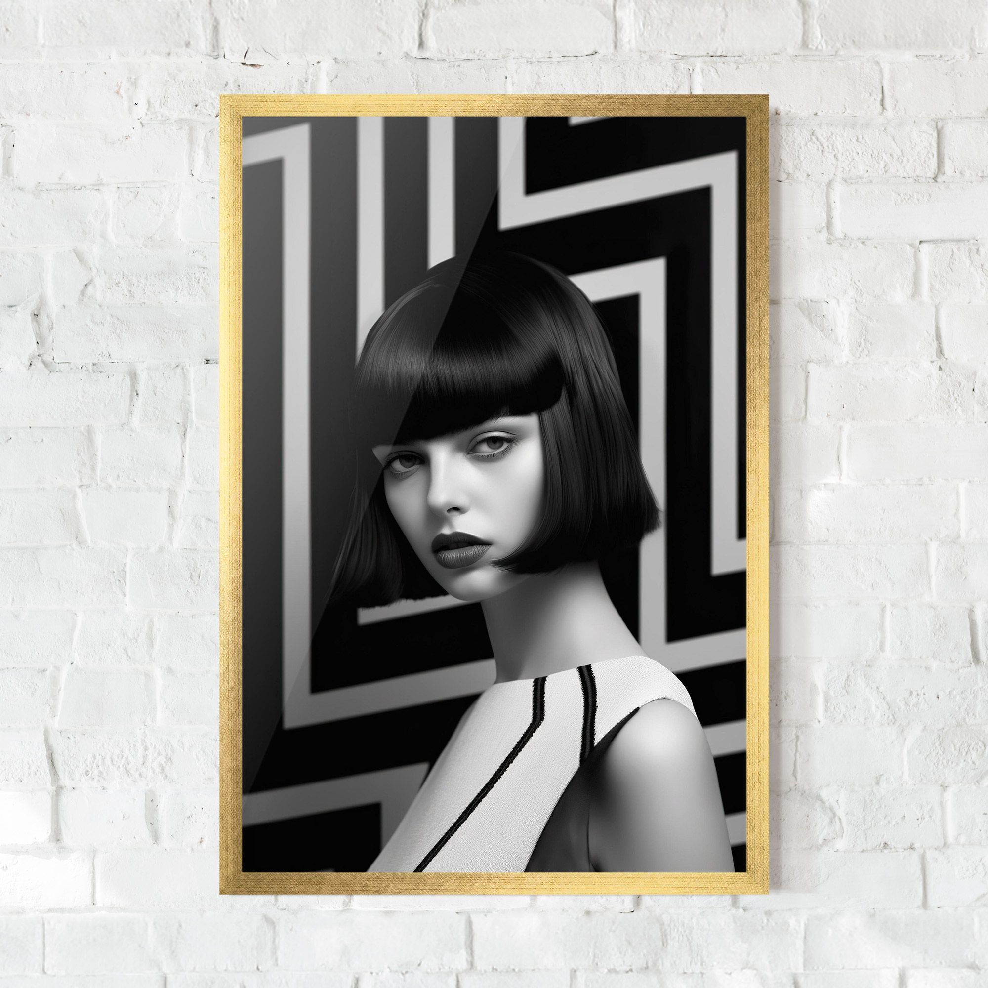 Woman Abstract Art mockup 0