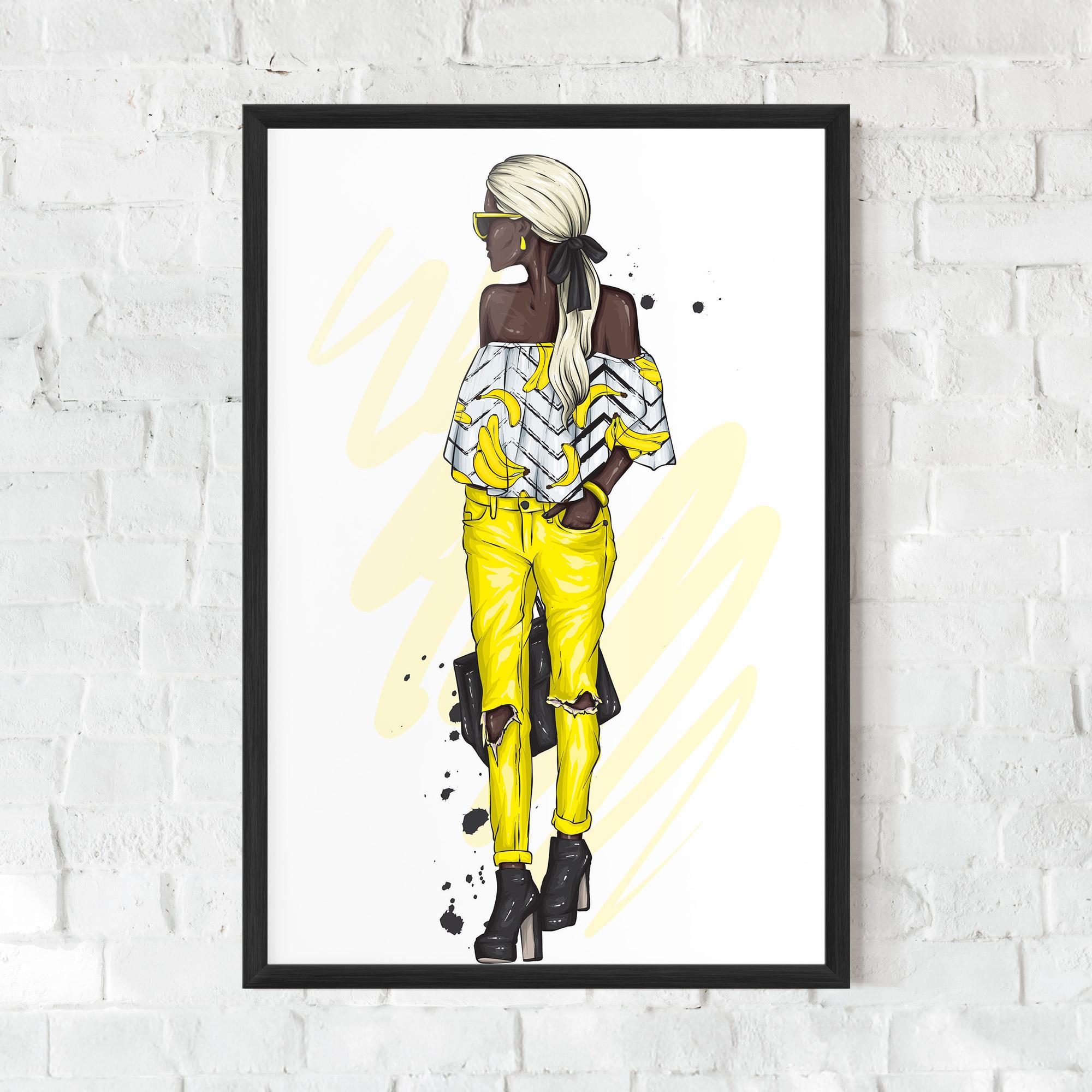 Gerahmte Poster Banana Blouse mockup 0