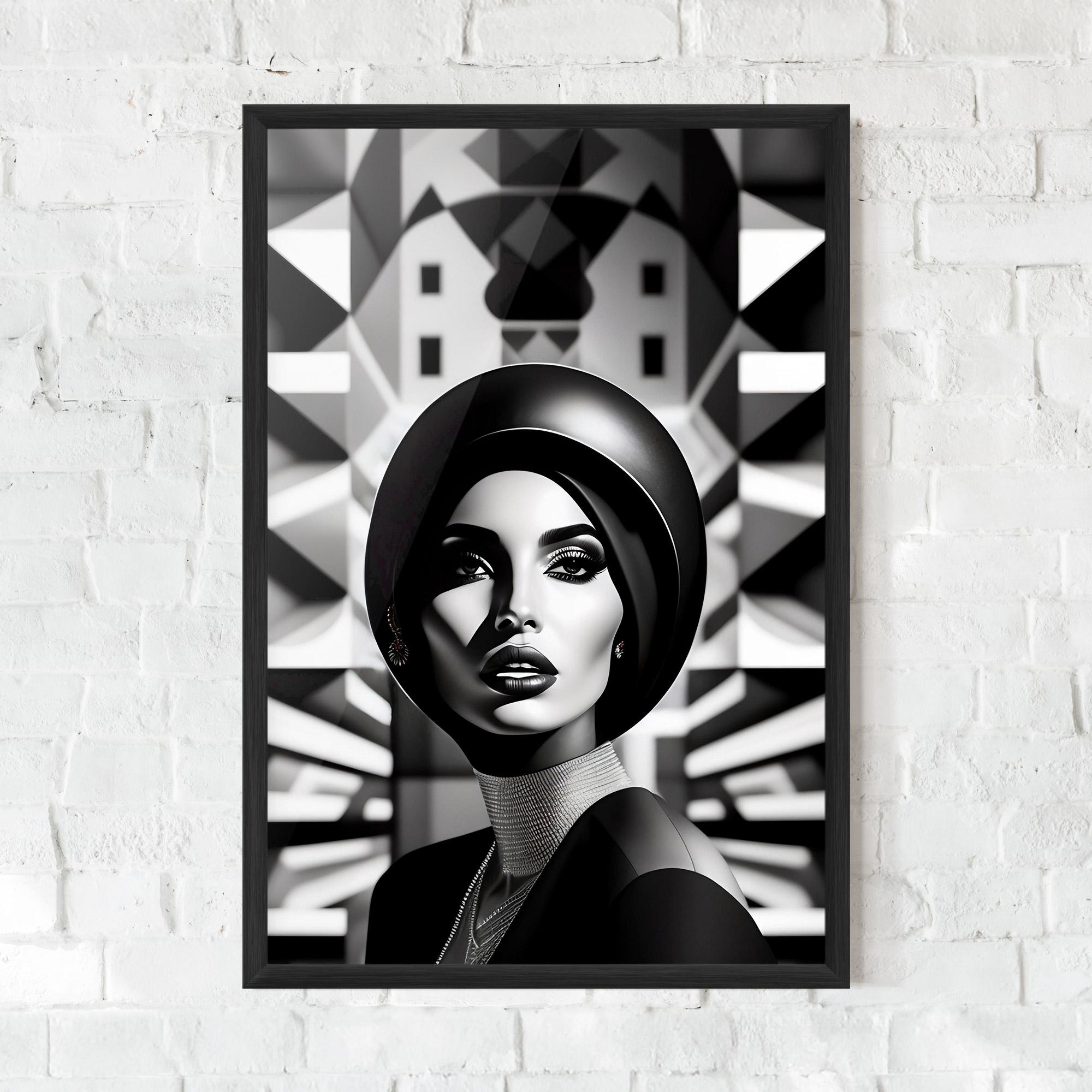 Gerahmte Poster Big Black Hat mockup 0