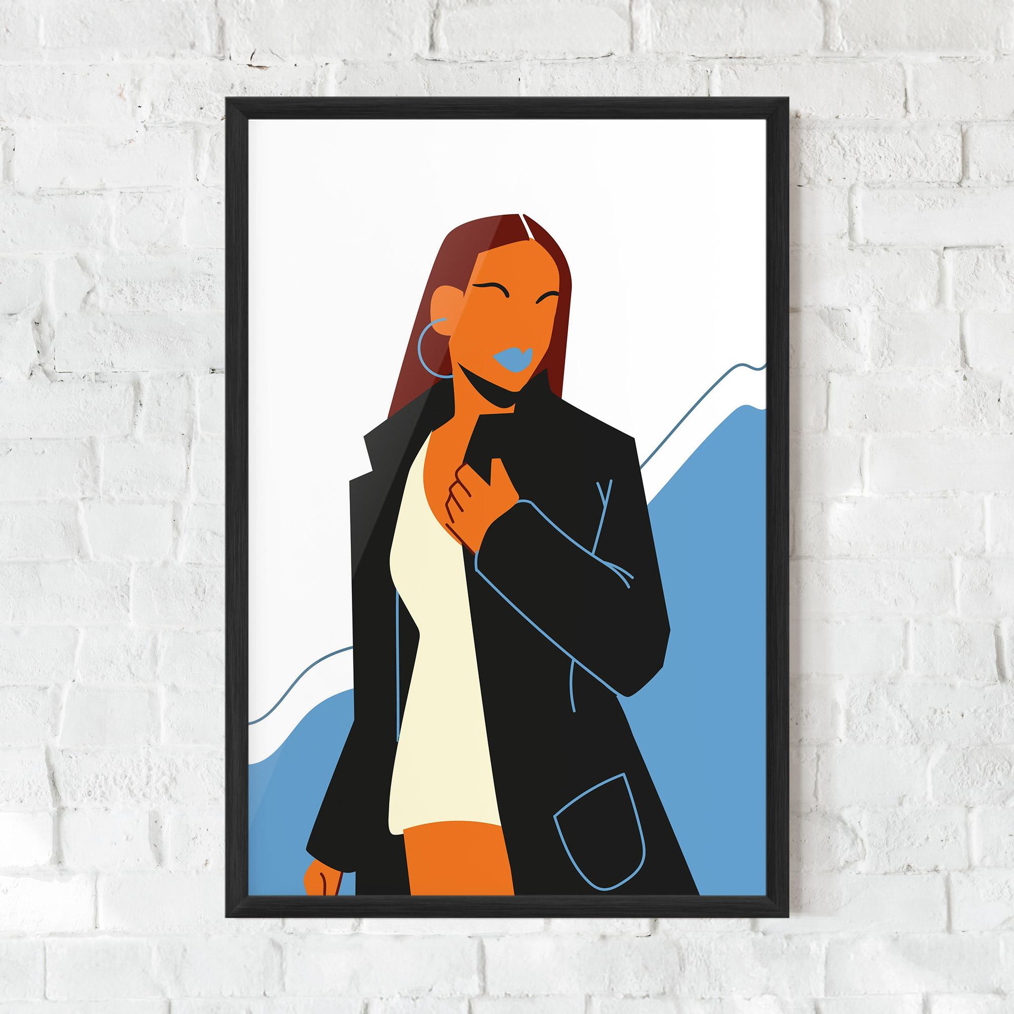 Gerahmte Poster Modern Fashion Set_2 mockup 0