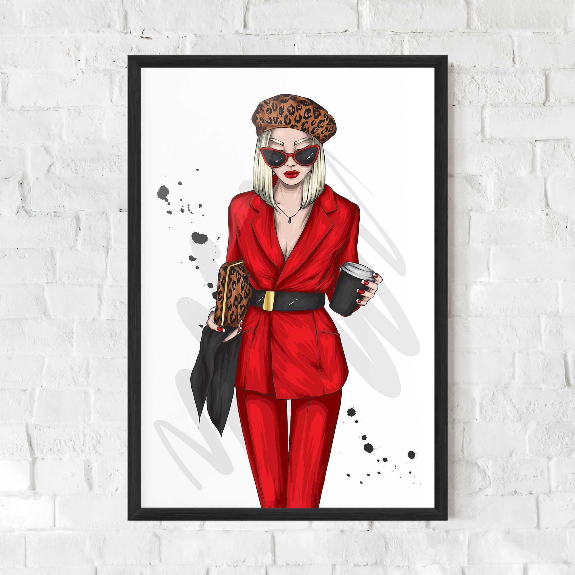 Red Suit Woman mockup 0