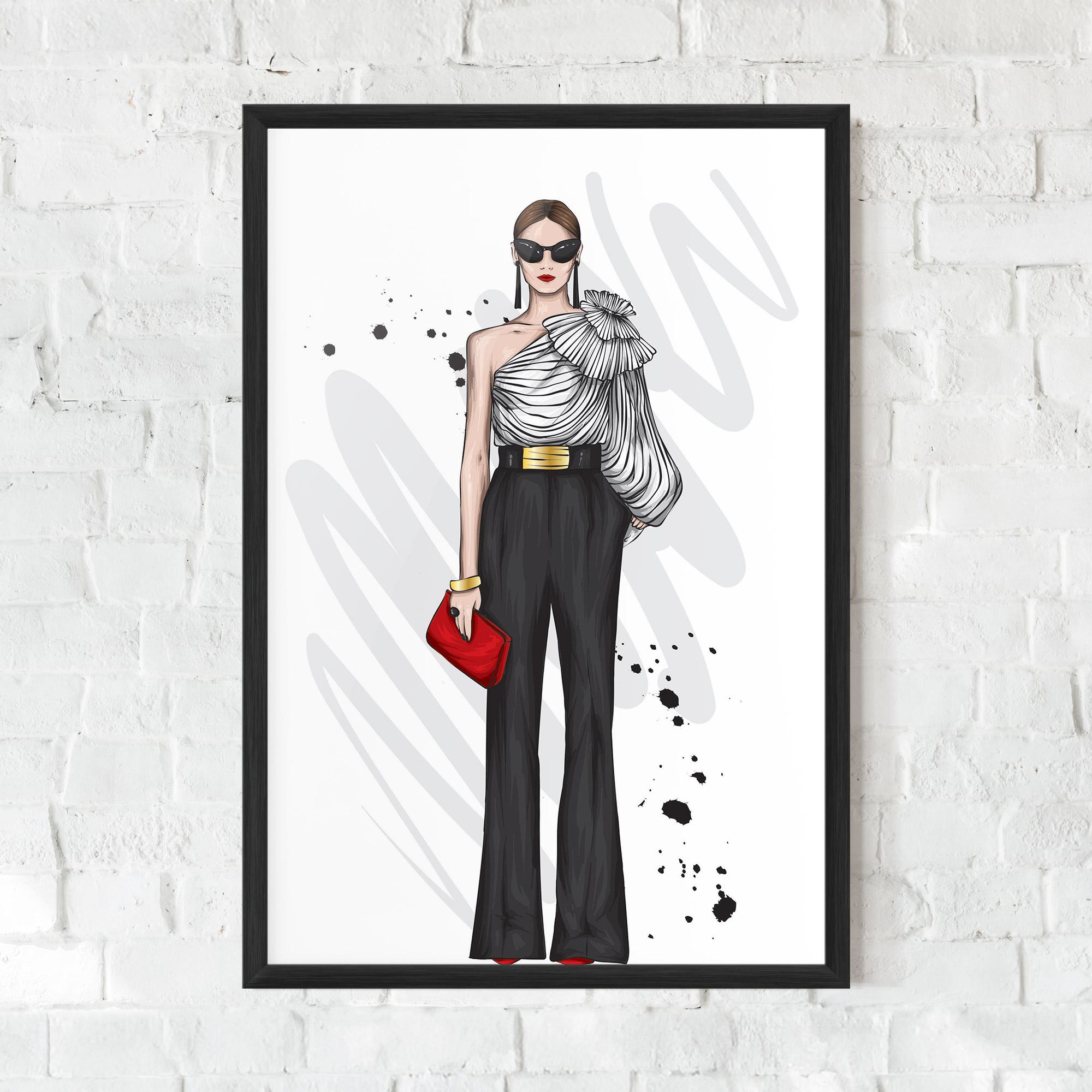 Gerahmte Poster Tall Black Pants mockup 0