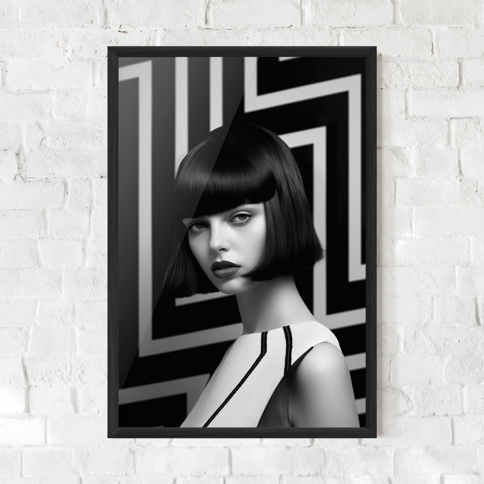 Woman Abstract Art mockup 0