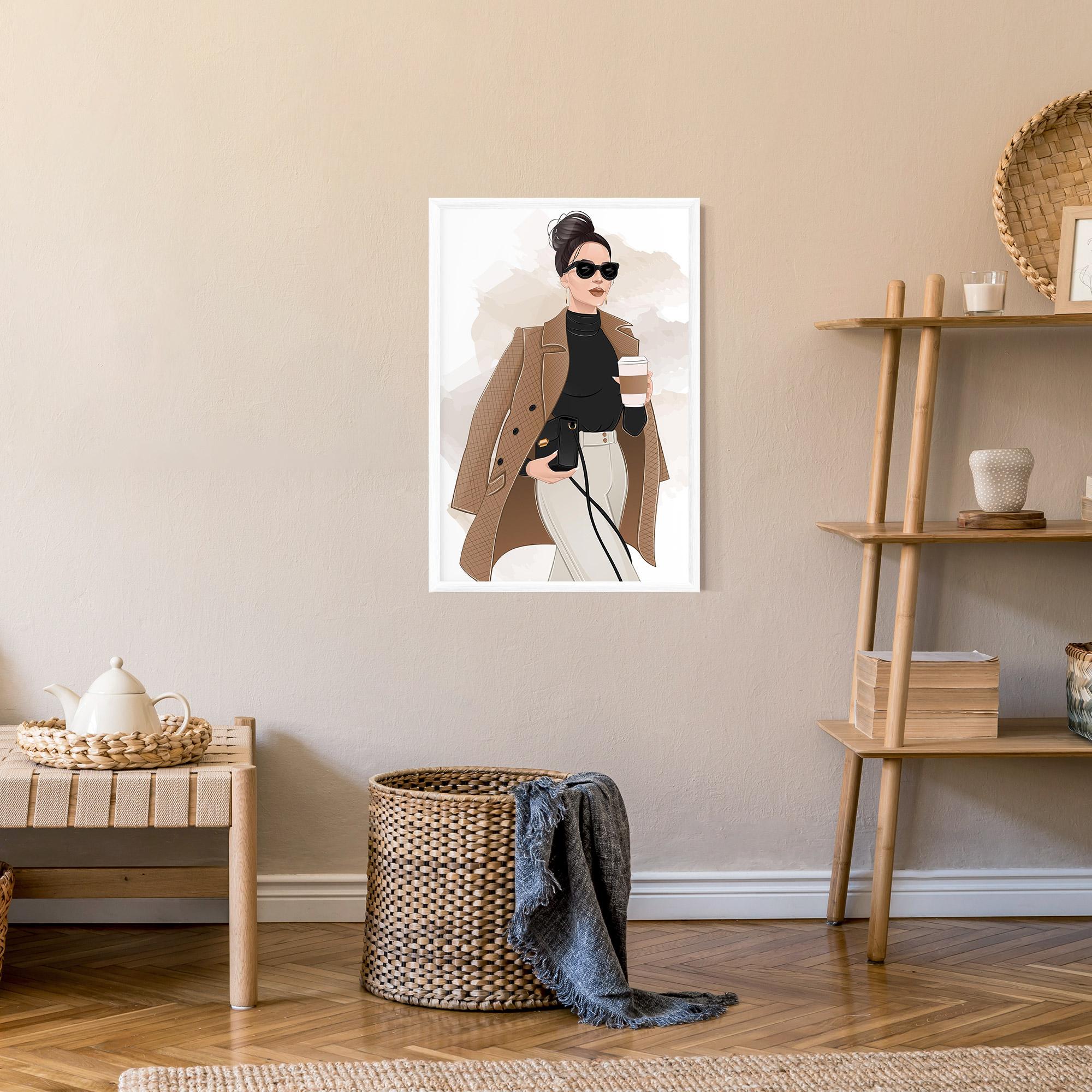 Gerahmte Poster Modern Coffee Outfit mockup 9