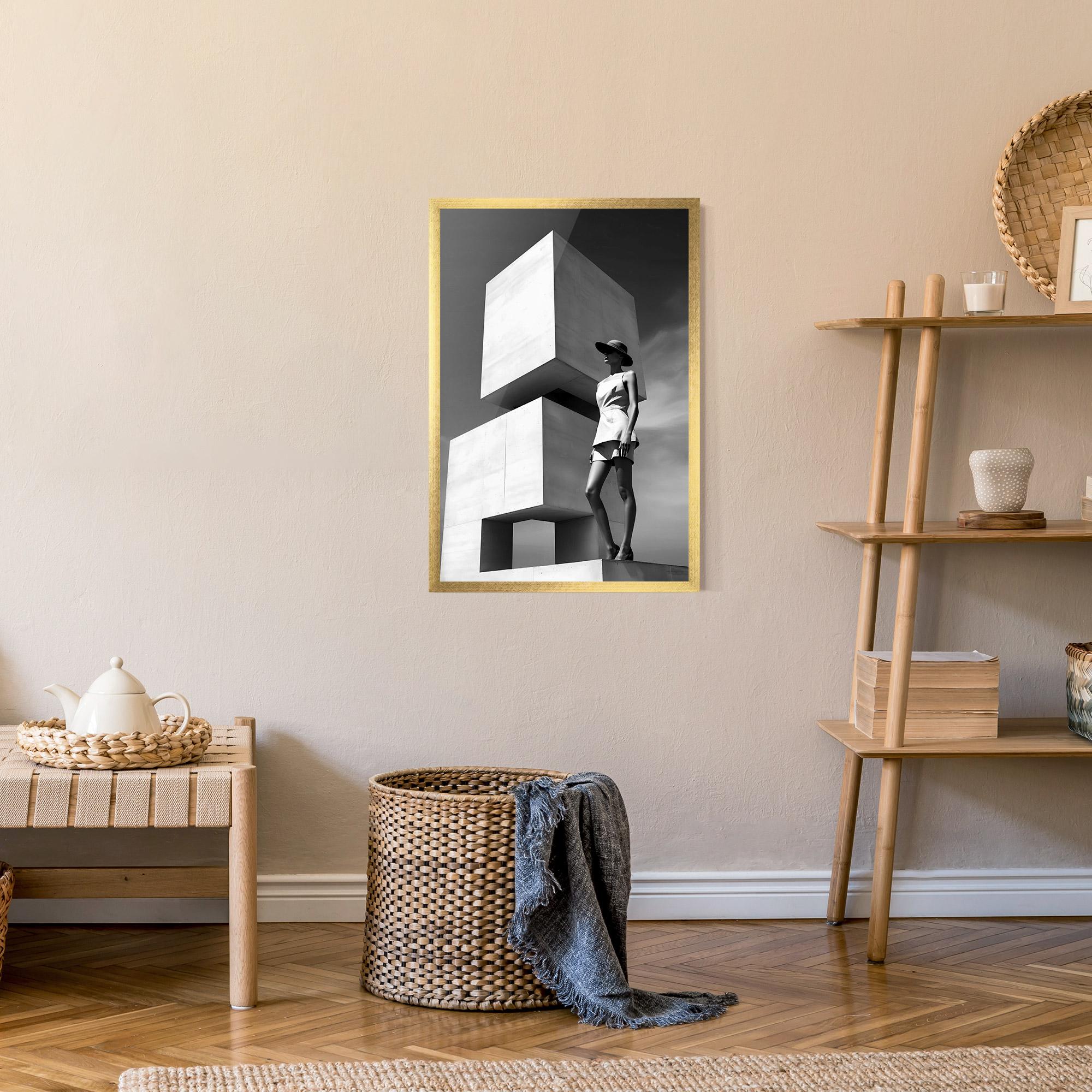 Gerahmte Poster Modern Fashion Woman mockup 9