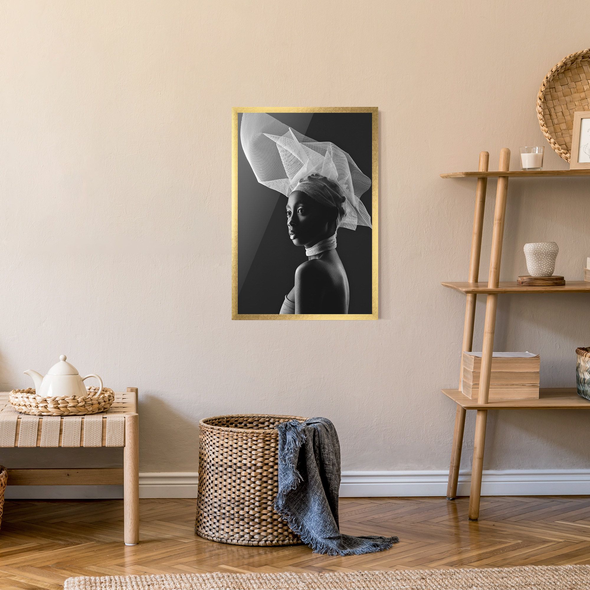 Veil Hat Woman mockup 9