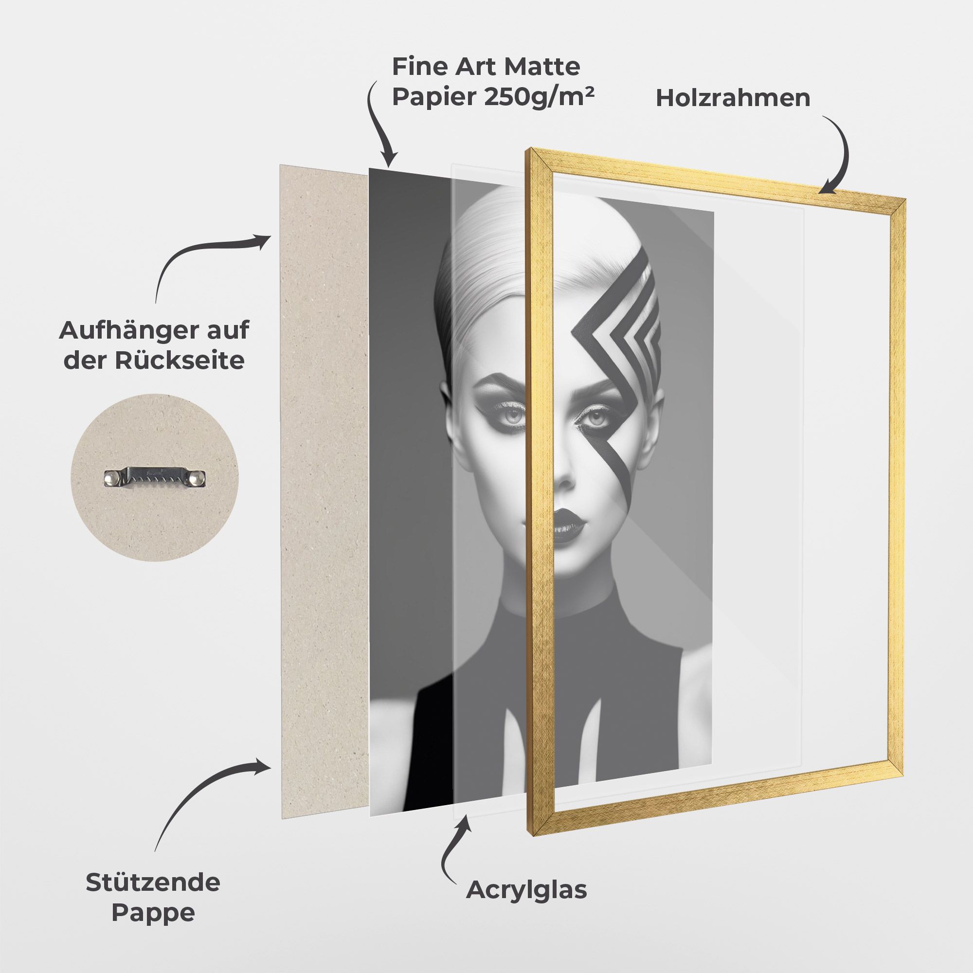 Black Lines On Face mockup 1