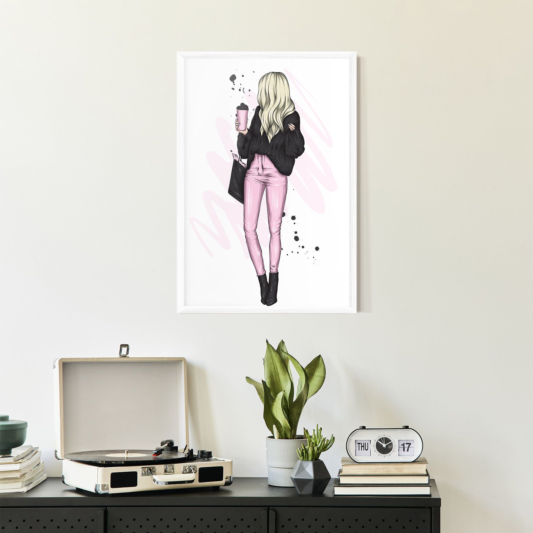 Black Pink Outfit mockup 2