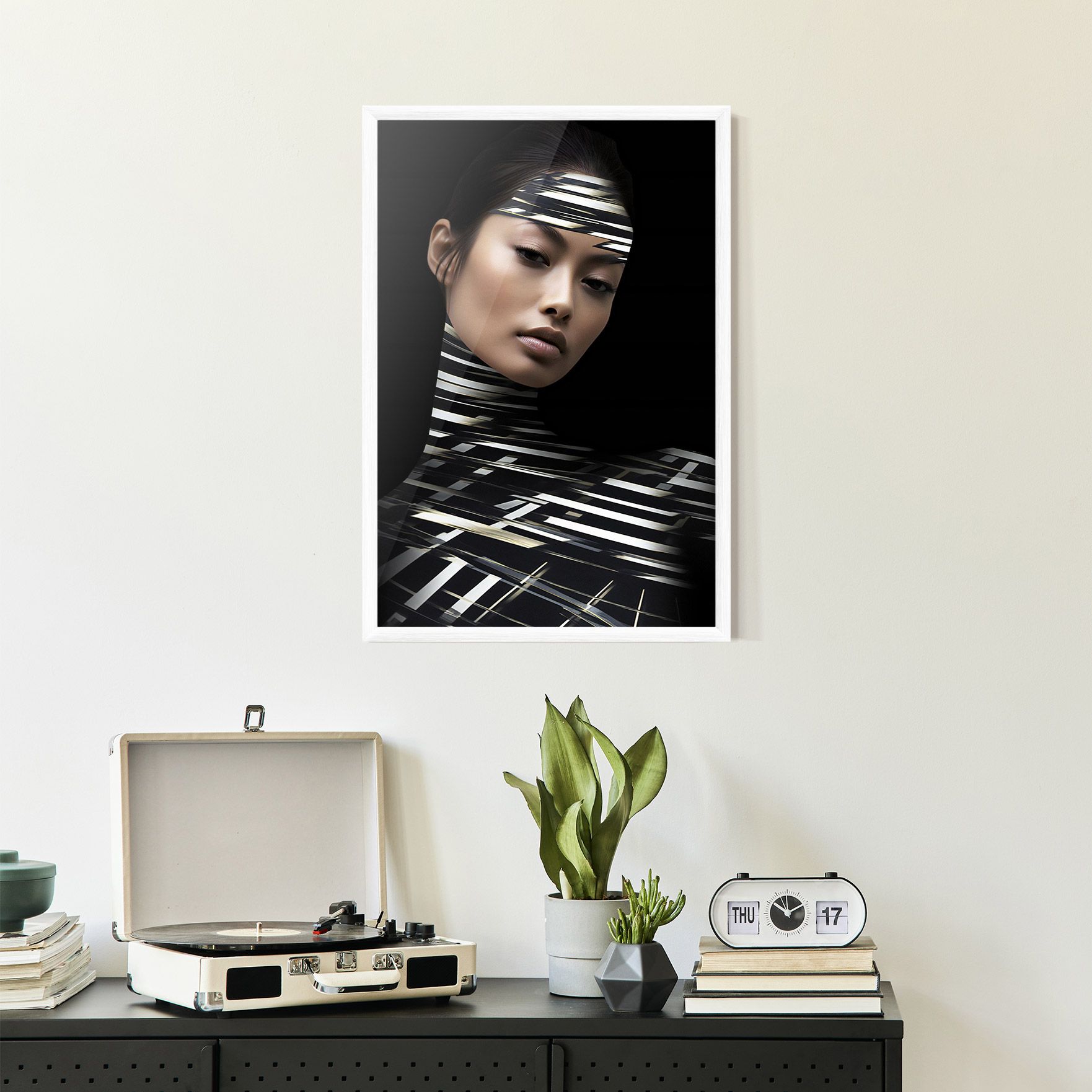 Futuristic Make Up Woman mockup 2