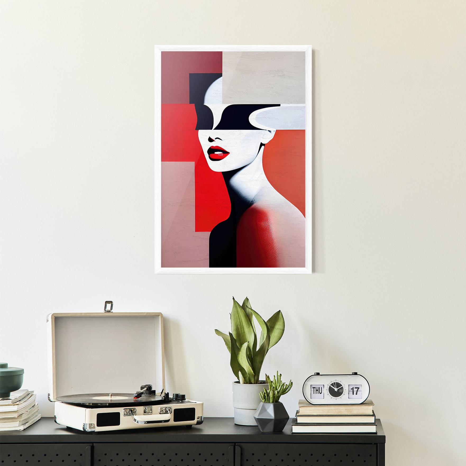 Gerahmte Poster Interesting Woman Art mockup 2