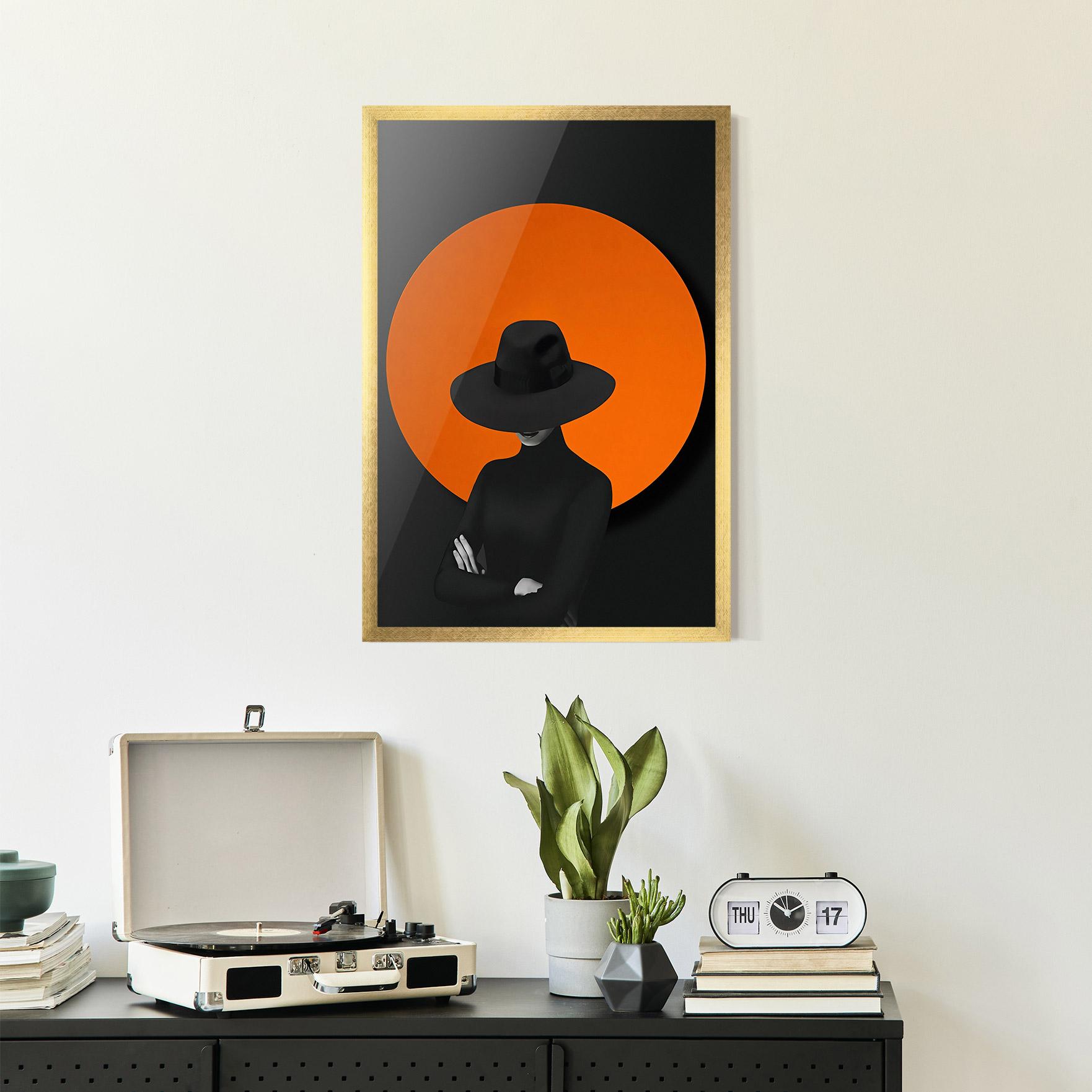 Gerahmte Poster Black Fashion mockup 2