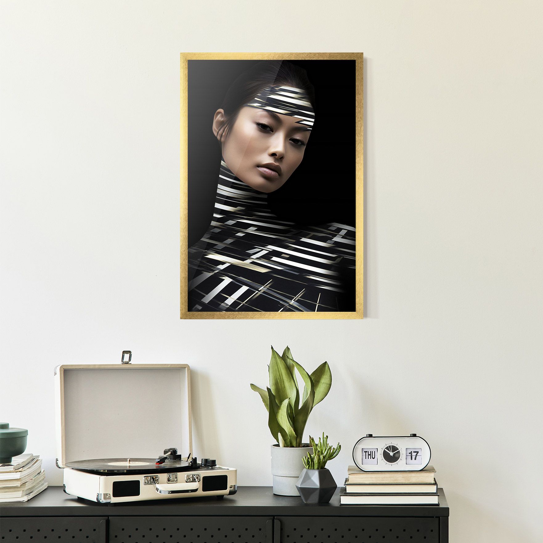 Futuristic Make Up Woman mockup 2