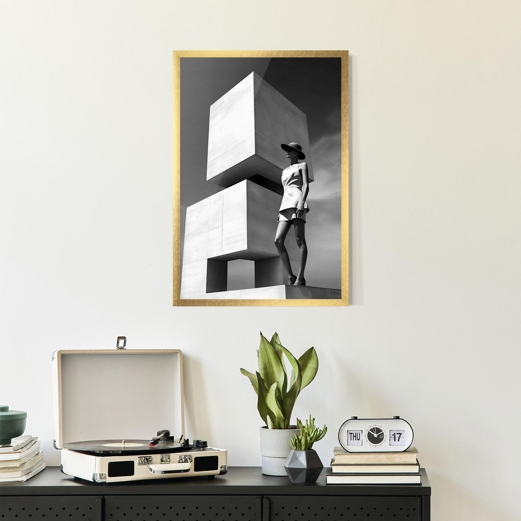 Gerahmte Poster Modern Fashion Woman mockup 2