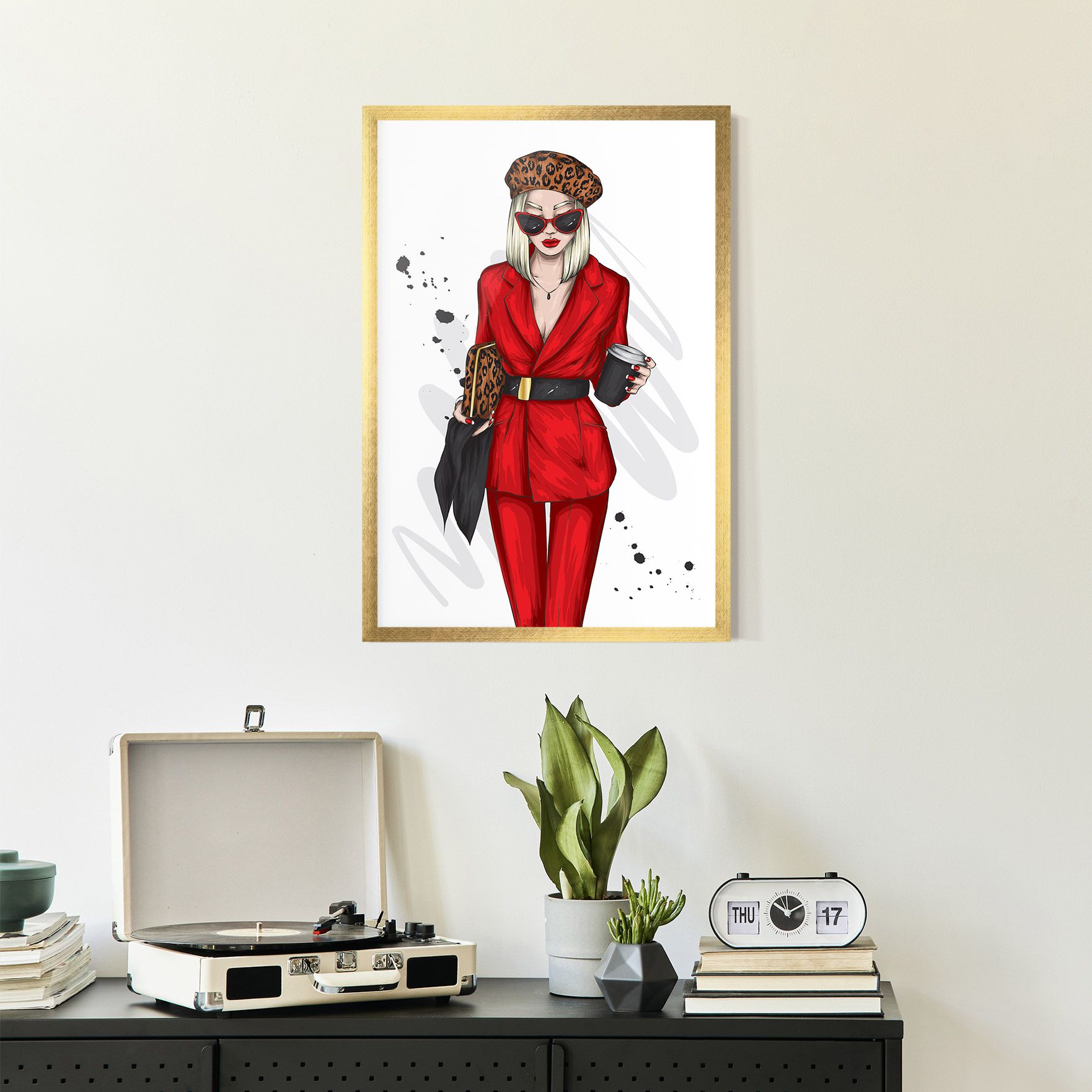 Red Suit Woman mockup 2