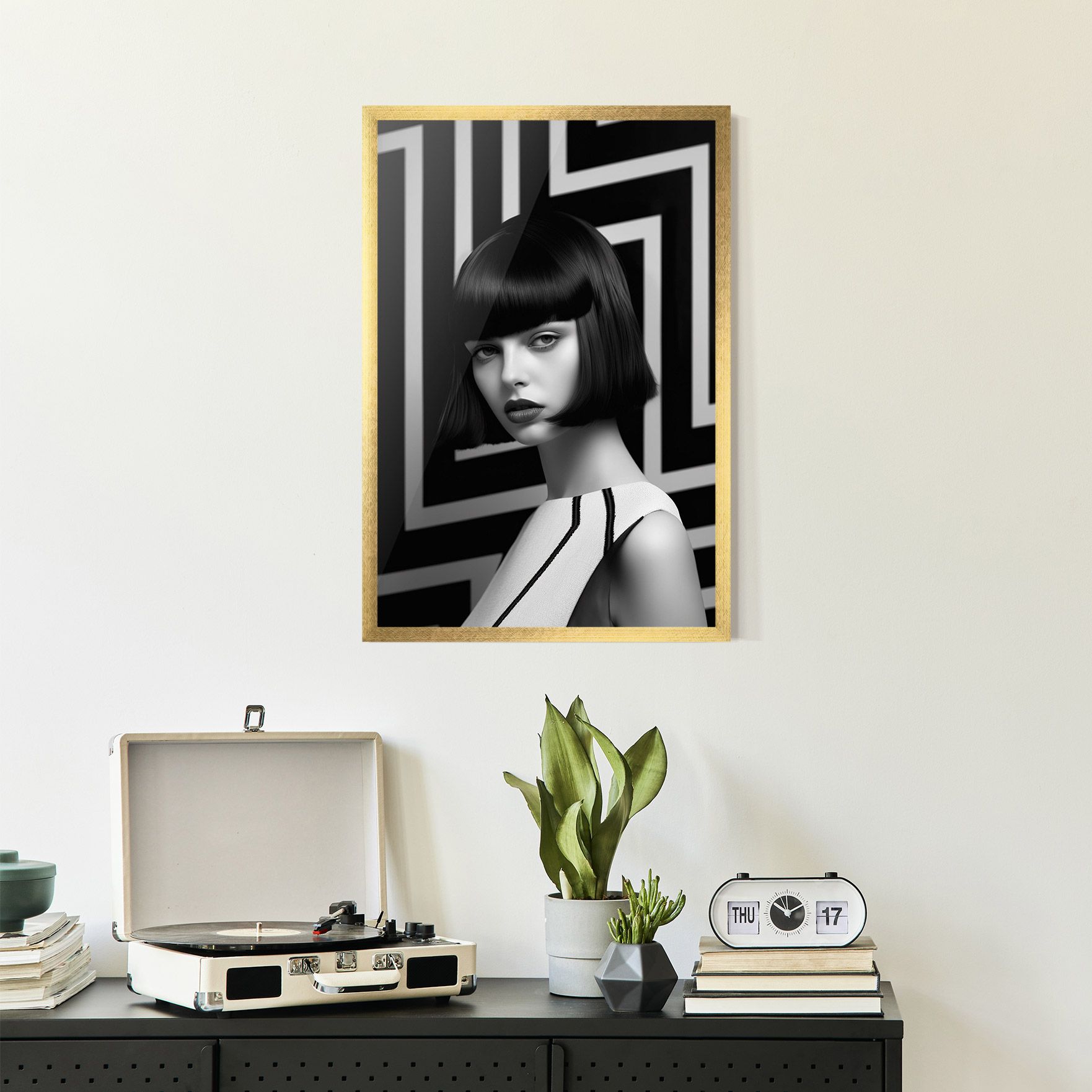 Woman Abstract Art mockup 2