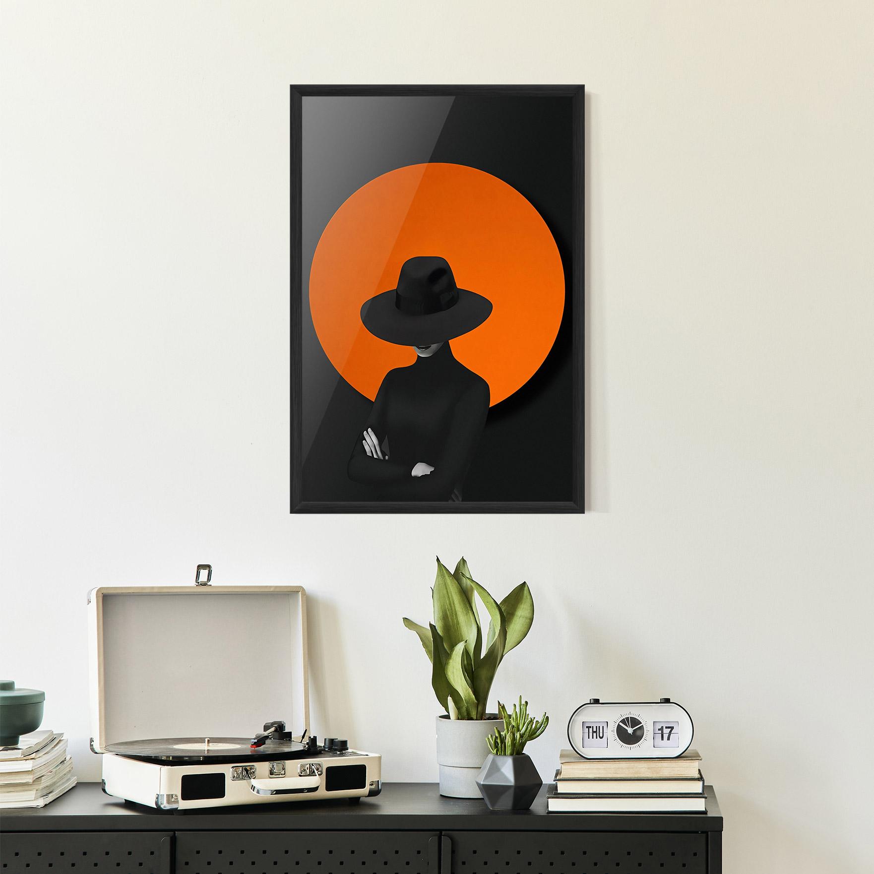 Gerahmte Poster Black Fashion mockup 2