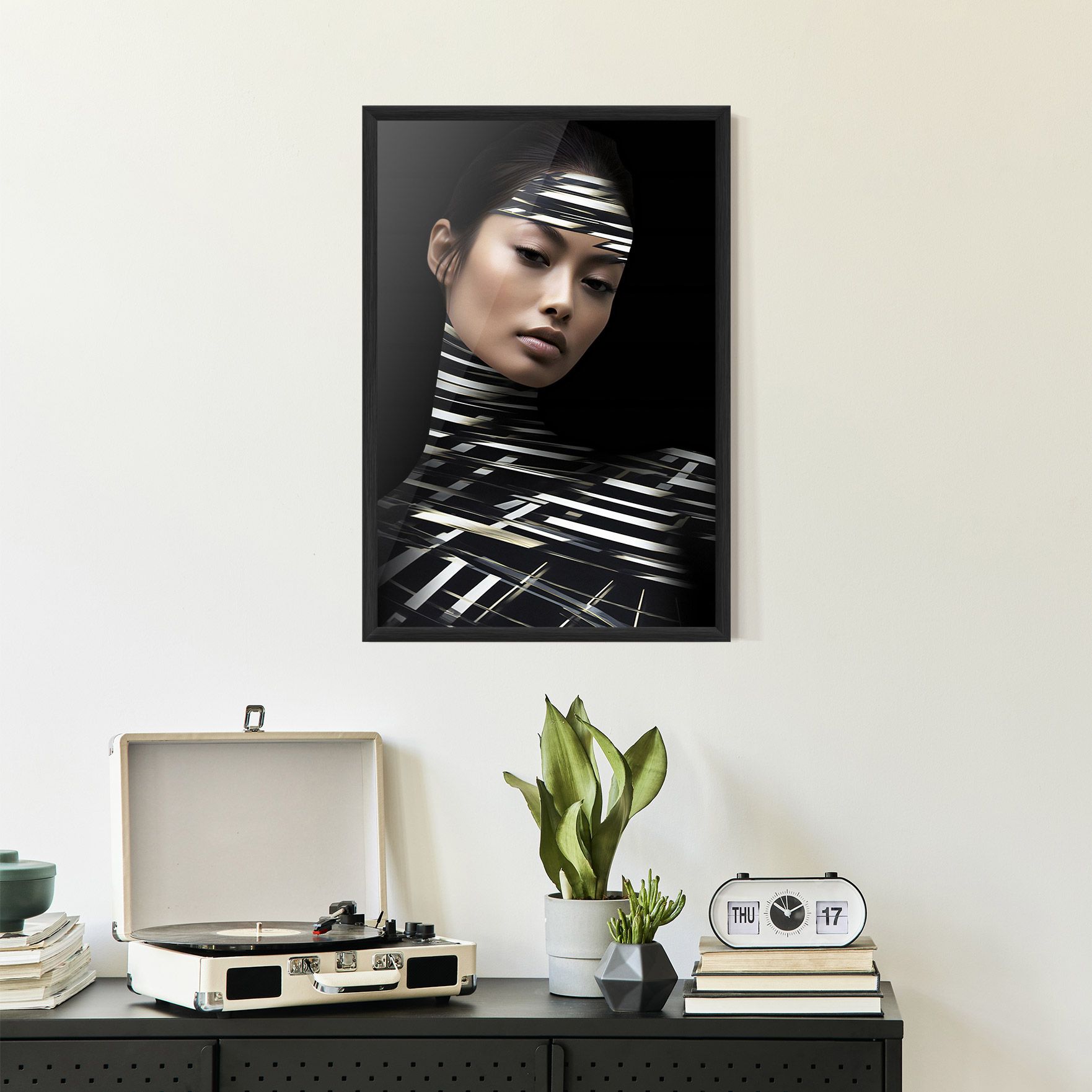 Futuristic Make Up Woman mockup 2